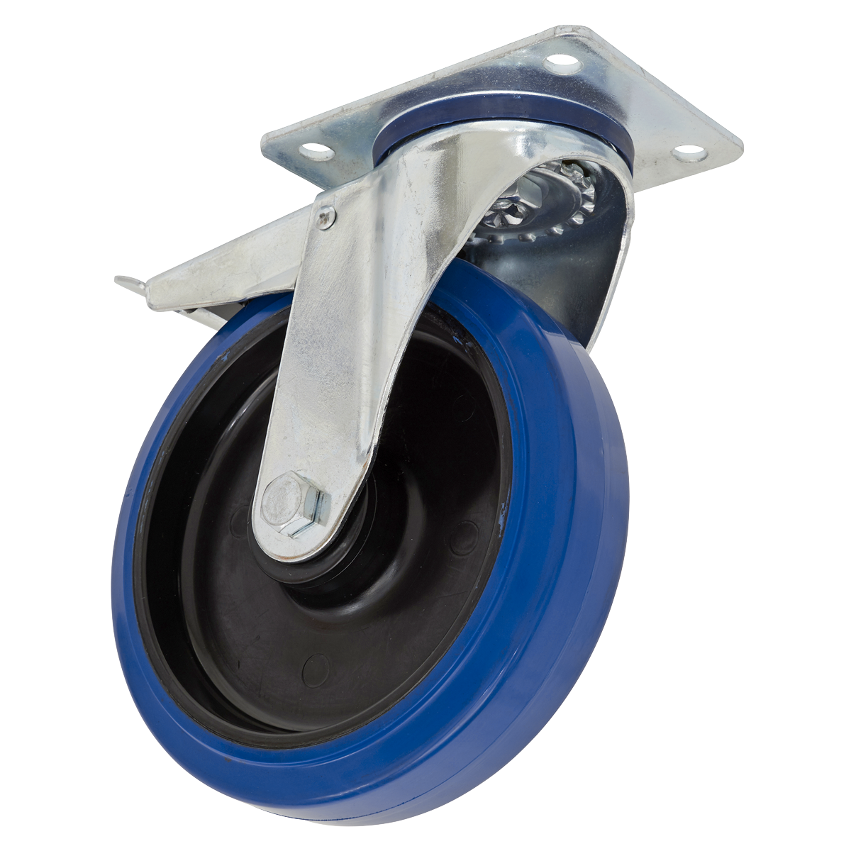 Sealey SCW3160SPLEM 160mm Castor Wheel with Swivel Plate & Total Lock