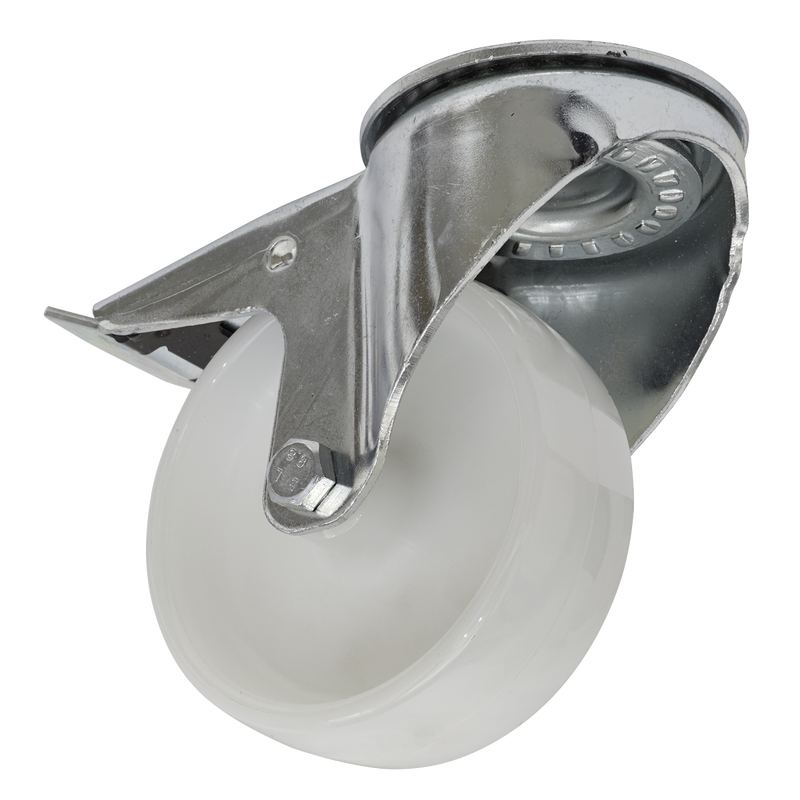 Sealey SCW4100SBL 100mm Castor Wheel with Swivel Bolt Hole & Total Lock