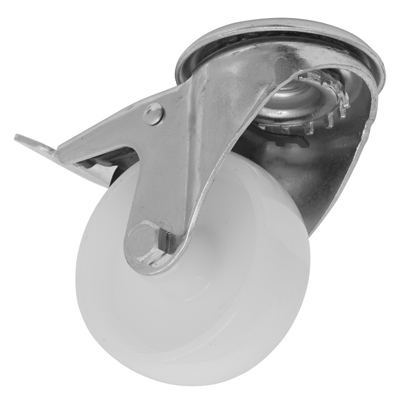Sealey SCW480SBLEM 80mm Castor Wheel with Bolt Hole & Total Lock