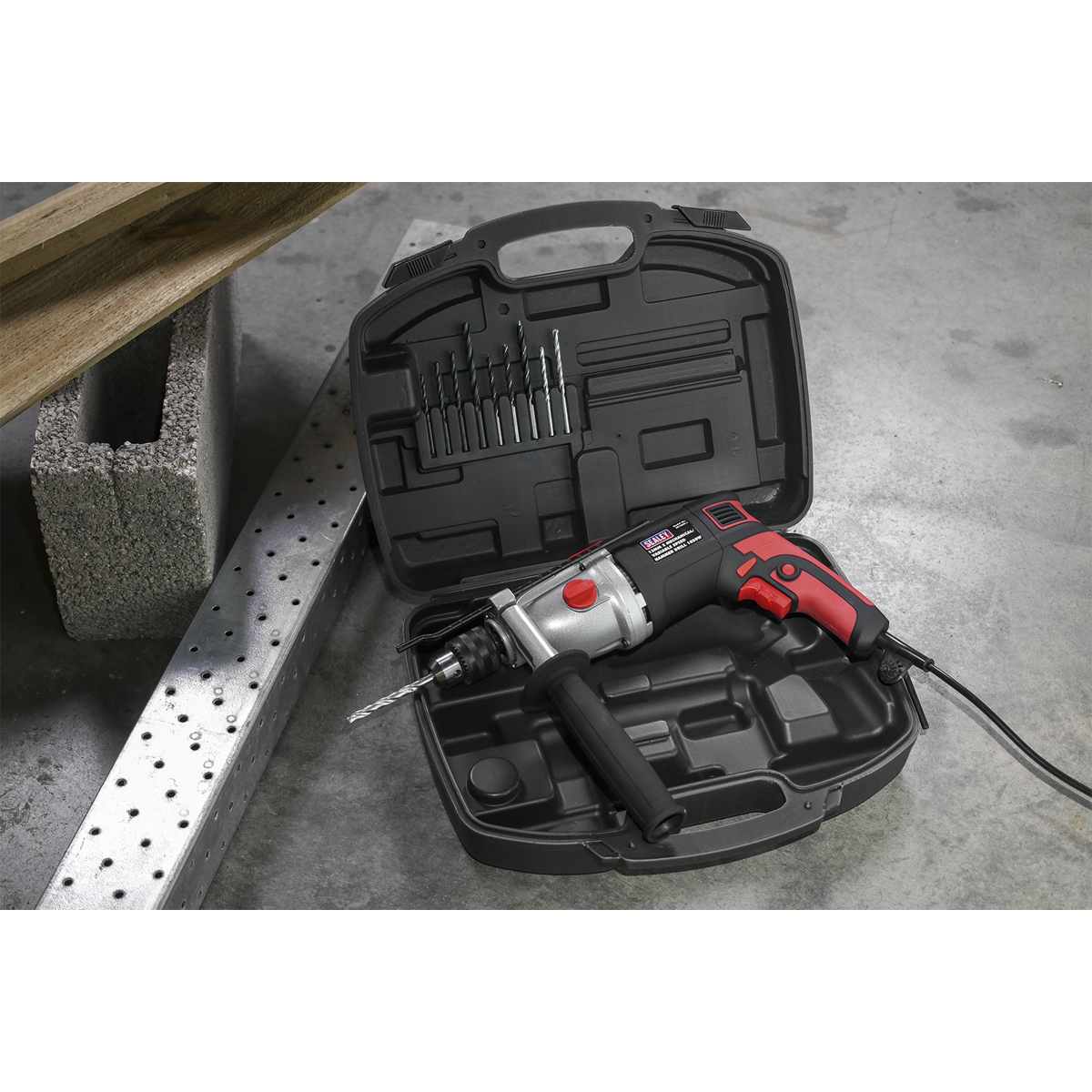 Sealey SD1000 13mm 2 Mechanical Plus Variable Speed Hammer Drill 1050W/230V - additional view 4