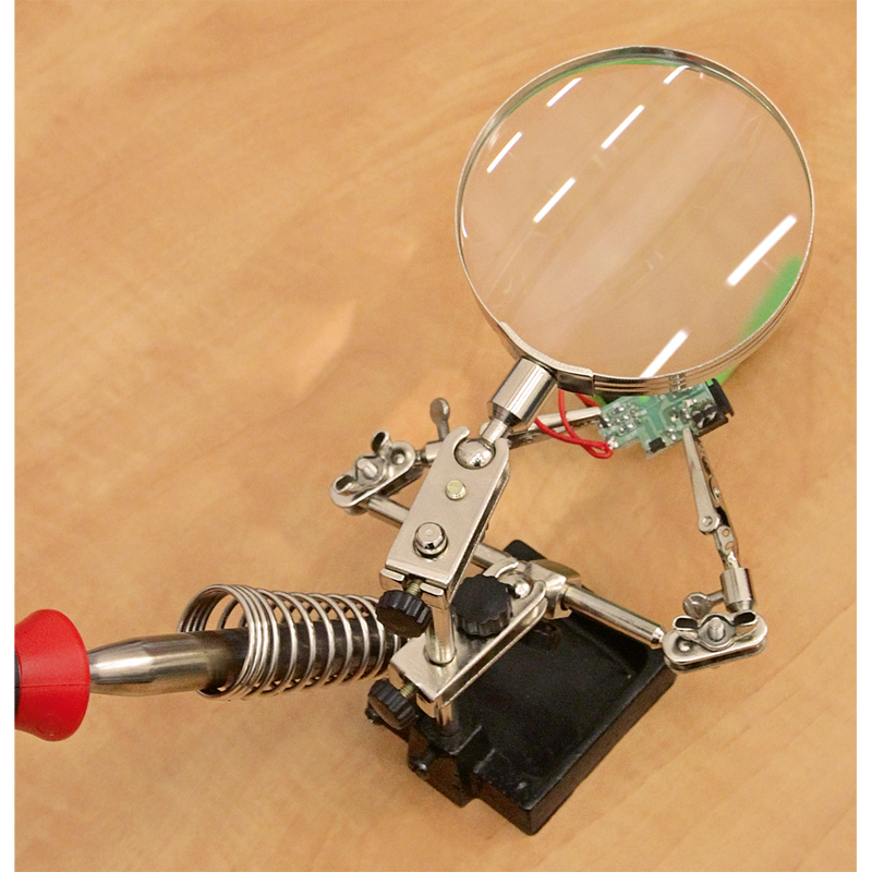 Sealey SD150H Mini Robot Soldering Stand with Magnifier & Iron Holder - additional view 5