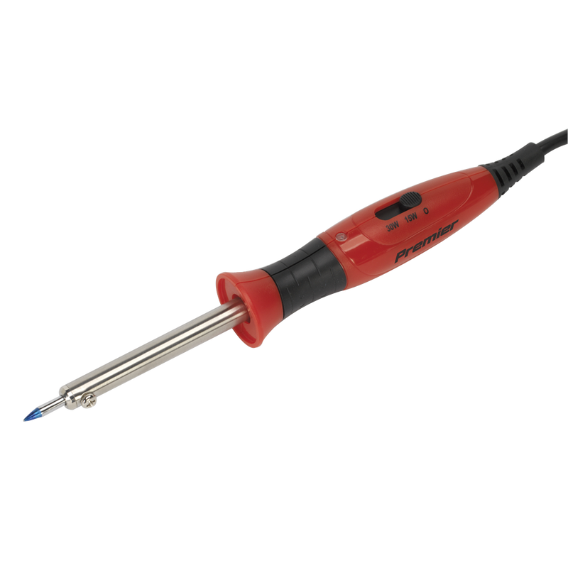 Sealey SD1530 Premier Dual Wattage Professional Soldering Iron with Long-Life Tip 15/30W/230V
