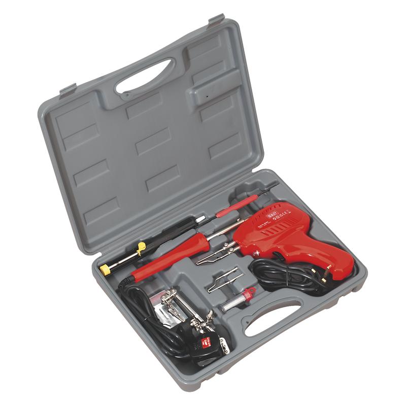 Sealey SD300K Soldering Gun/Iron Kit 230V 8pc