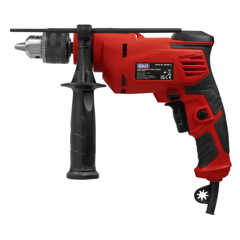 Sealey SD750 13mm Variable Speed Hammer Drill 750W/230V - additional view 3