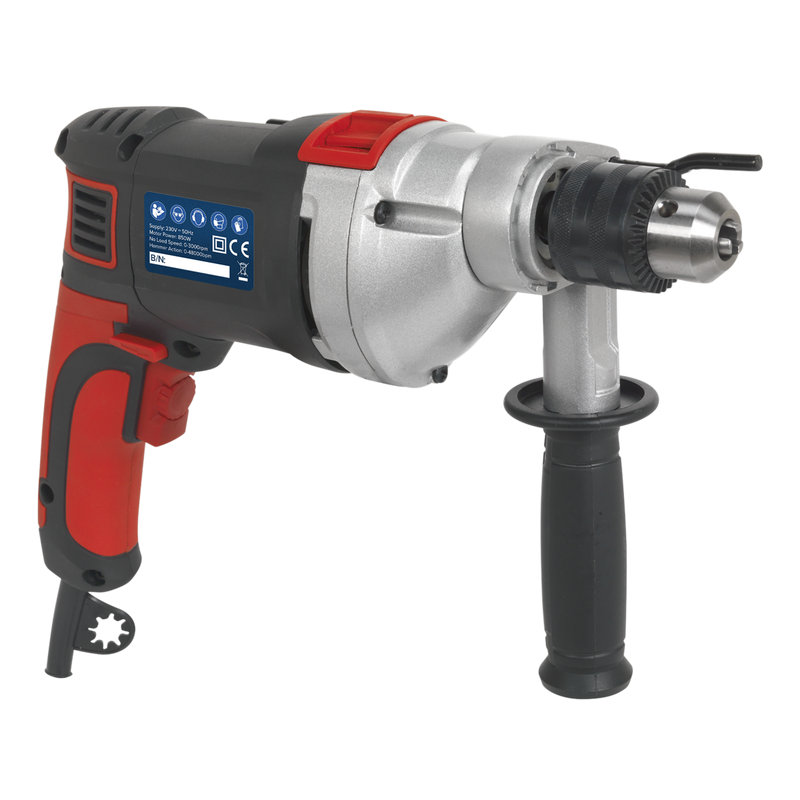 Sealey SD800 13mm Variable Speed Hammer Drill with Reverse 850W/230V - additional view 2