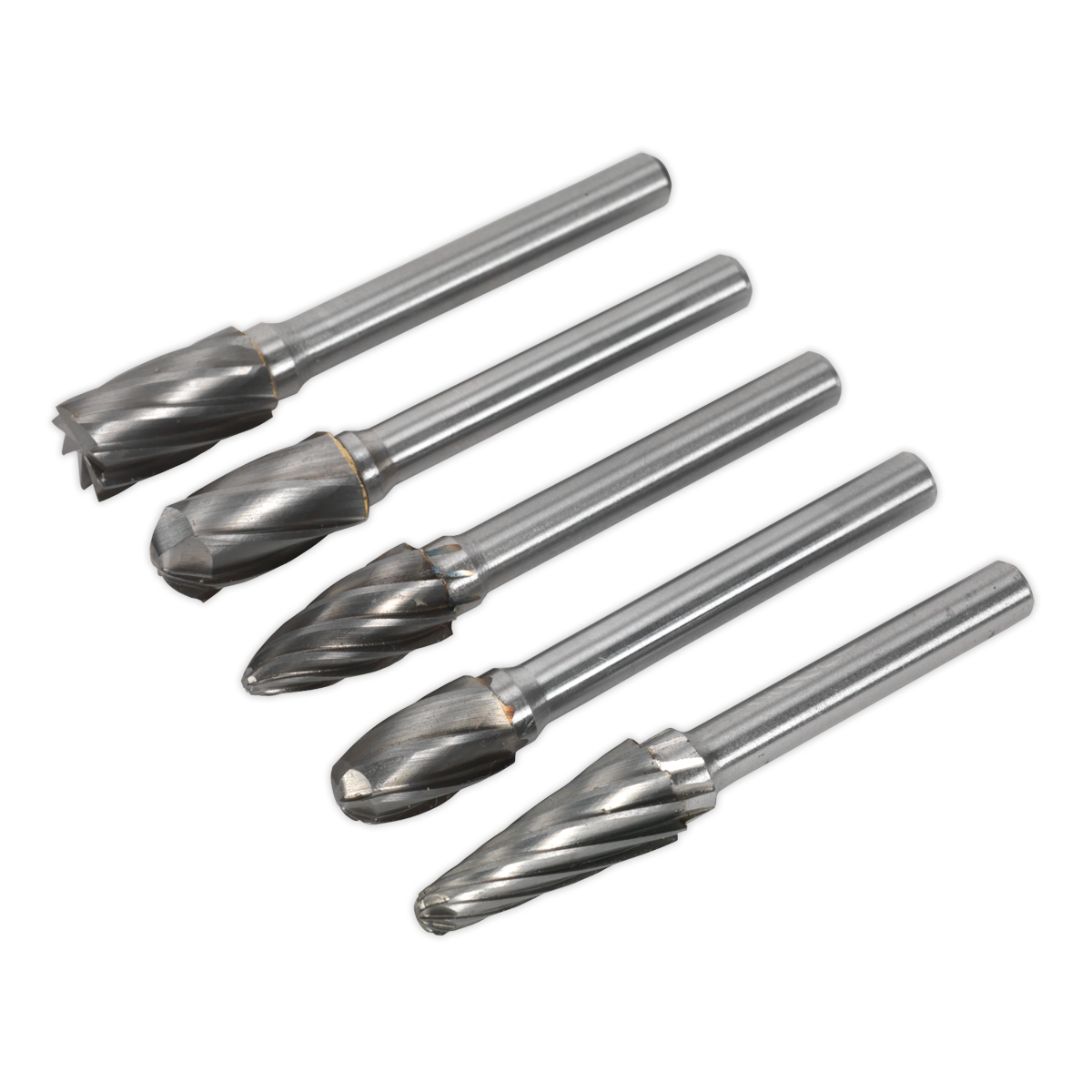 Sealey SDBCK5 Ripper/Coarse Tungsten Carbide Rotary Burr Set 5pc