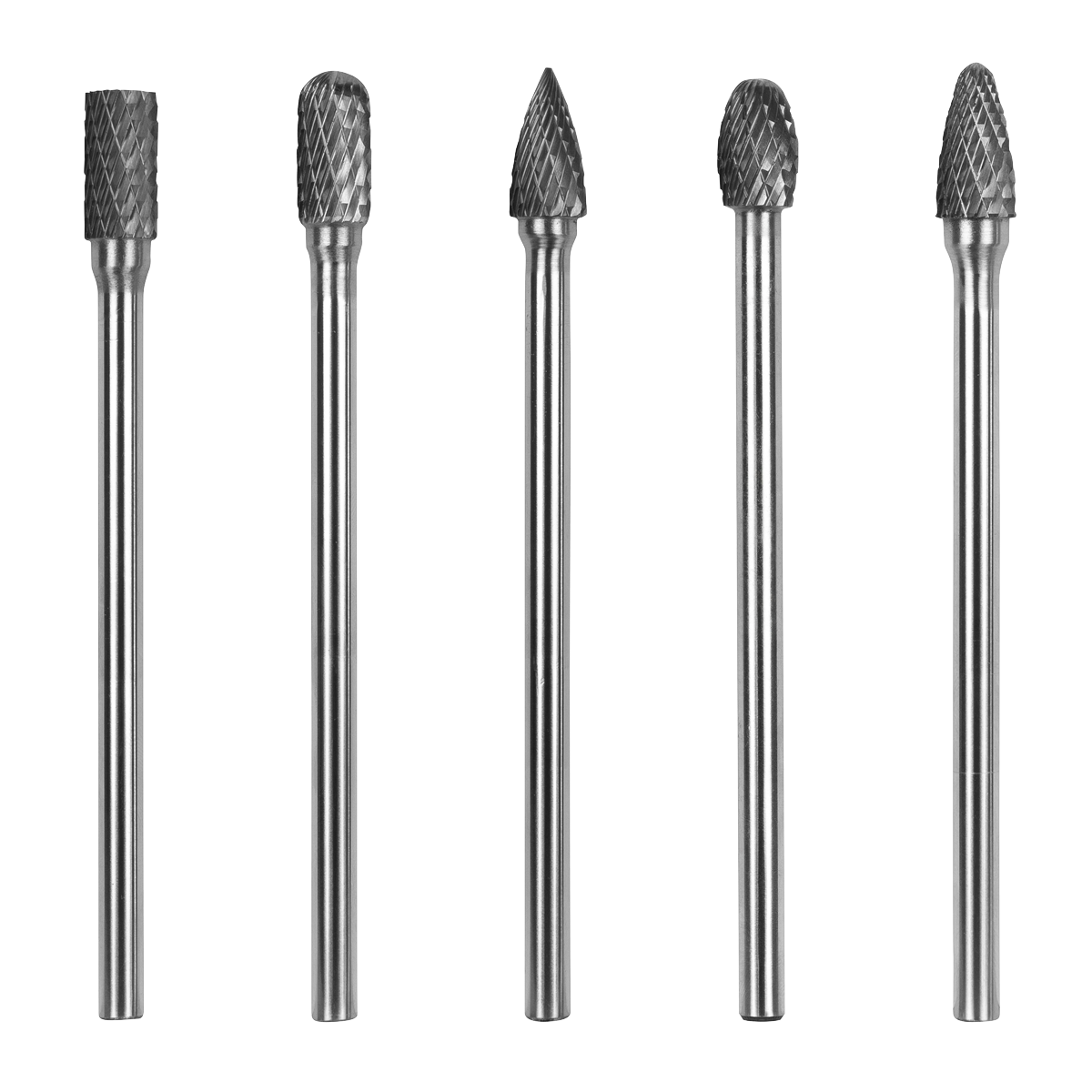 Sealey SDBK5XL Tungsten Carbide Rotary Burr Set Extra-Long 5pc - additional view 2