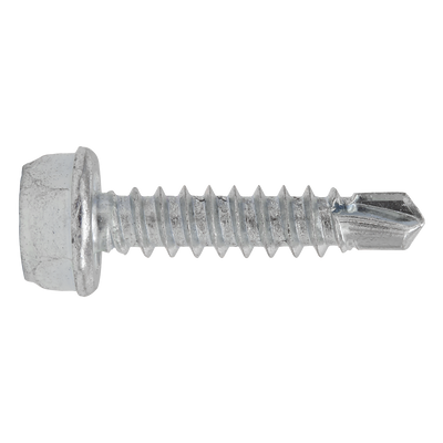 Sealey SDHX4219 Zinc Plated Self-Drilling Hex Head Screw 4.2 x 19mm - Pack of 100