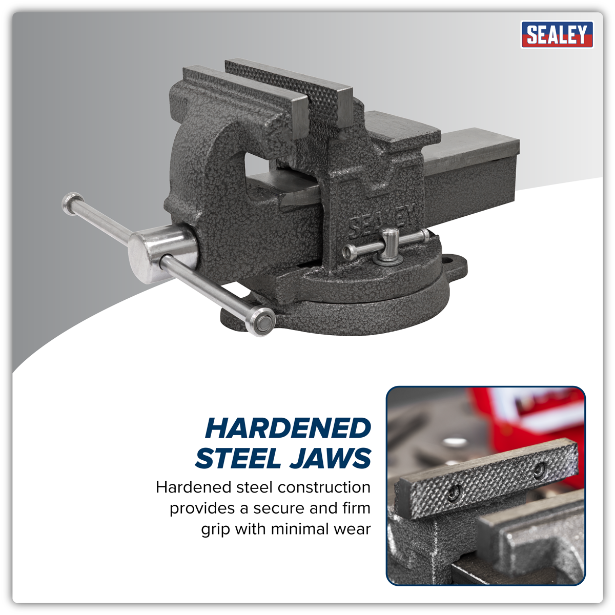 Sealey SGV100L 100mm SG Iron Vice with Swivel Base - additional view 9