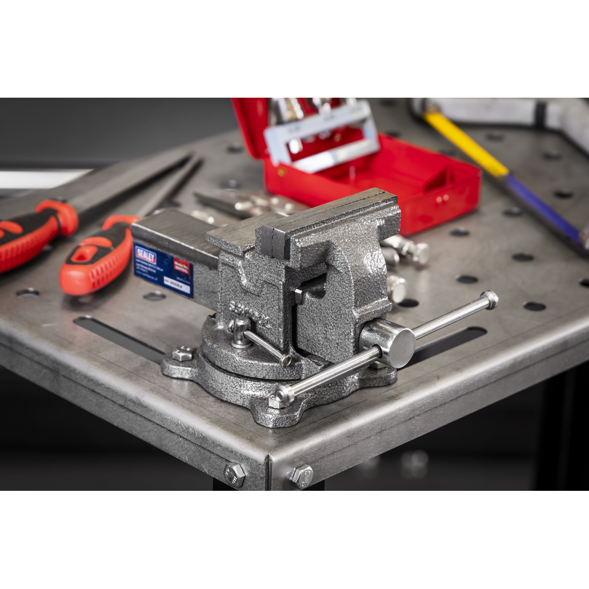 Sealey SGV100L 100mm SG Iron Vice with Swivel Base - additional view 3