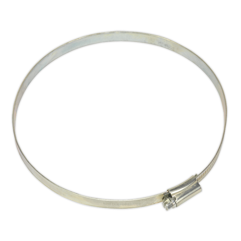 Sealey SHC7 Zinc Plated Hose Clip 140-160mm - Pack of 10