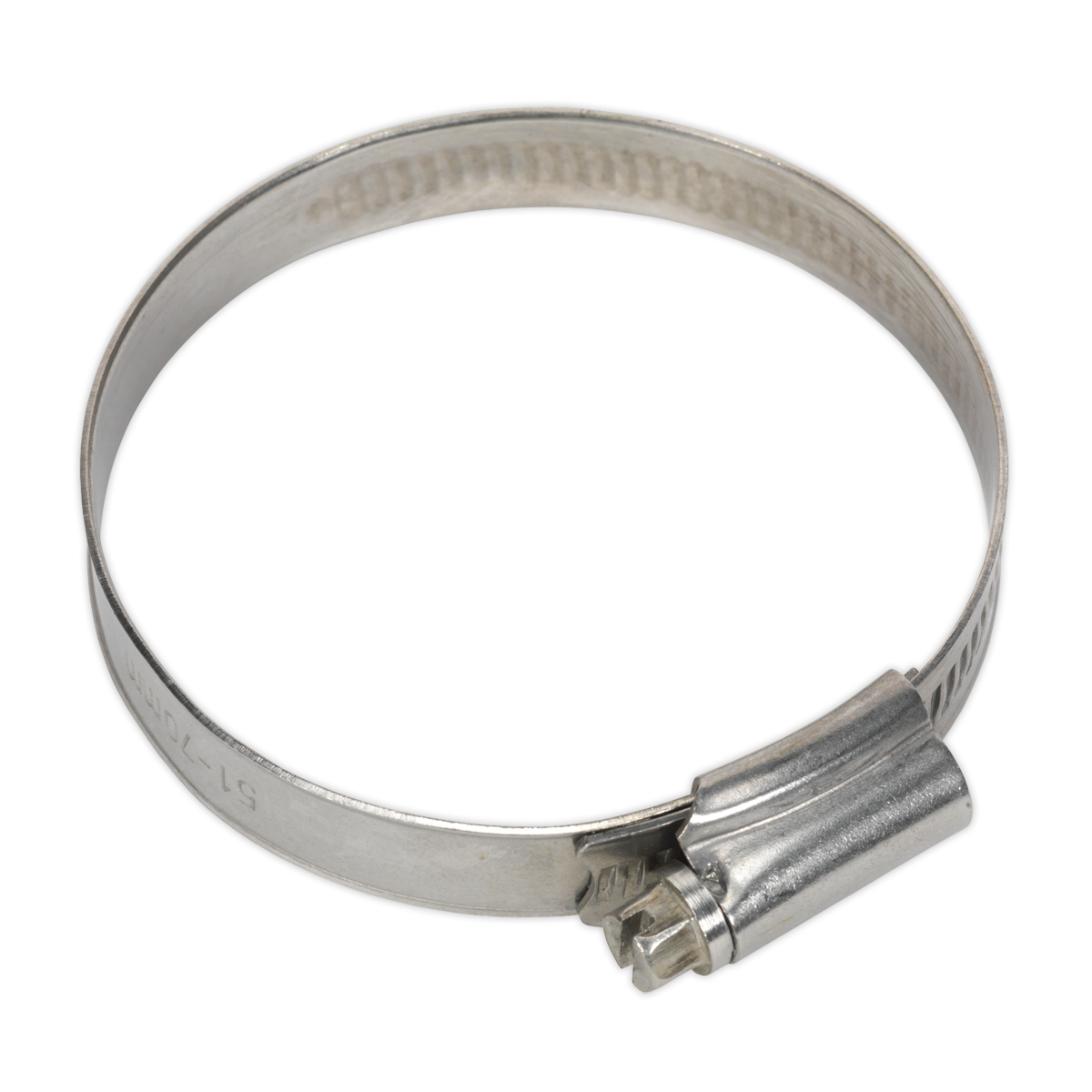 Sealey SHCSS2 Stainless Steel Hose Clip 51-70mm - Pack of 10
