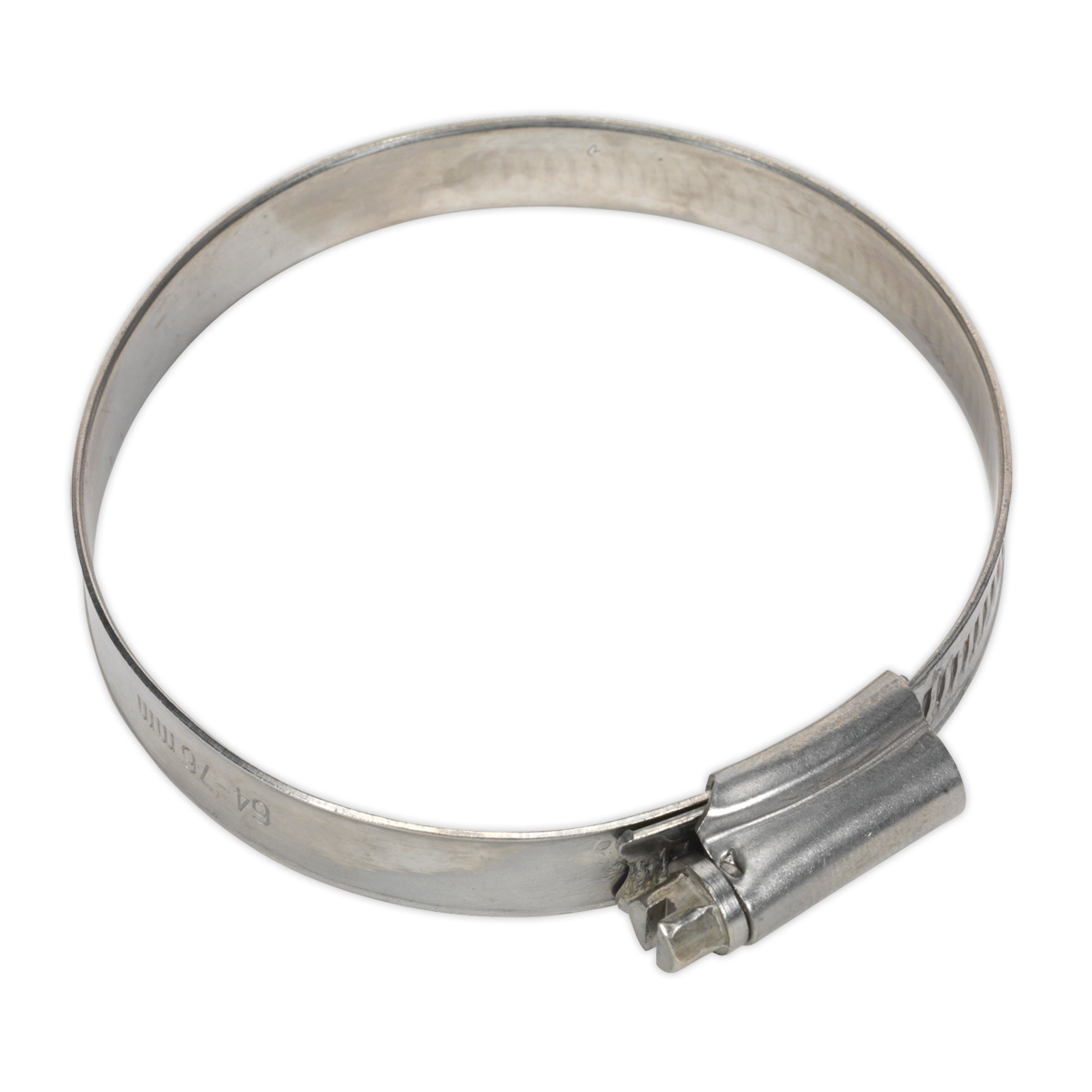 Sealey SHCSS3 Stainless Steel Hose Clip 64-76mm - Pack of 10