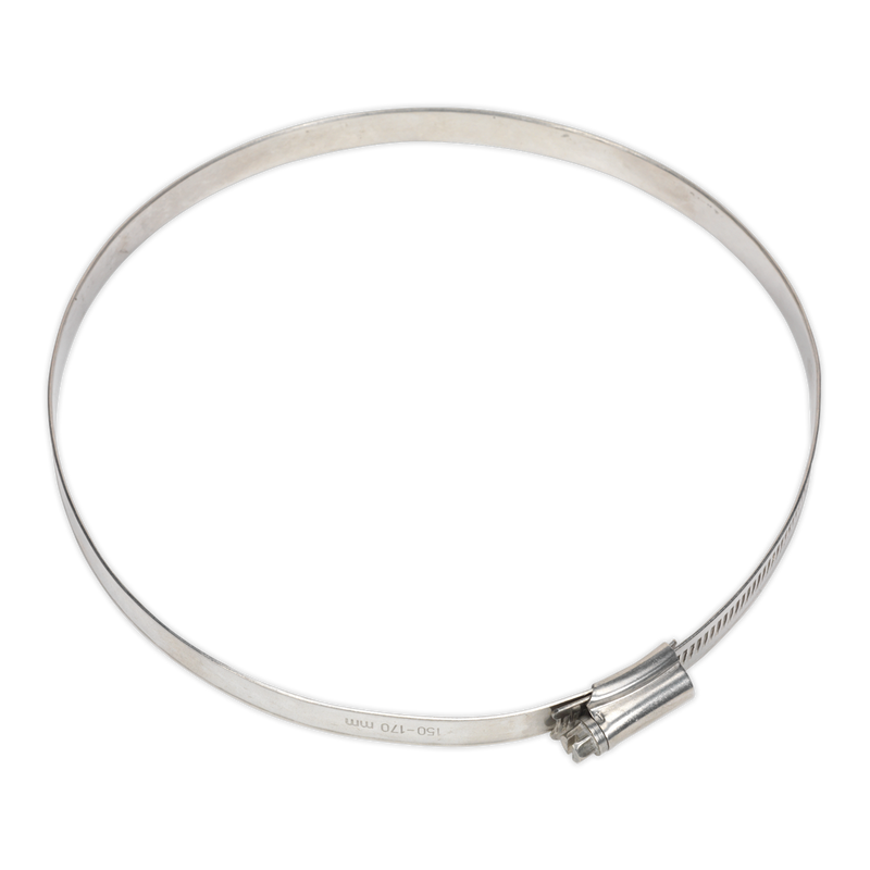 Sealey SHCSS7 Stainless Steel Hose Clip 150-170mm - Pack of 5