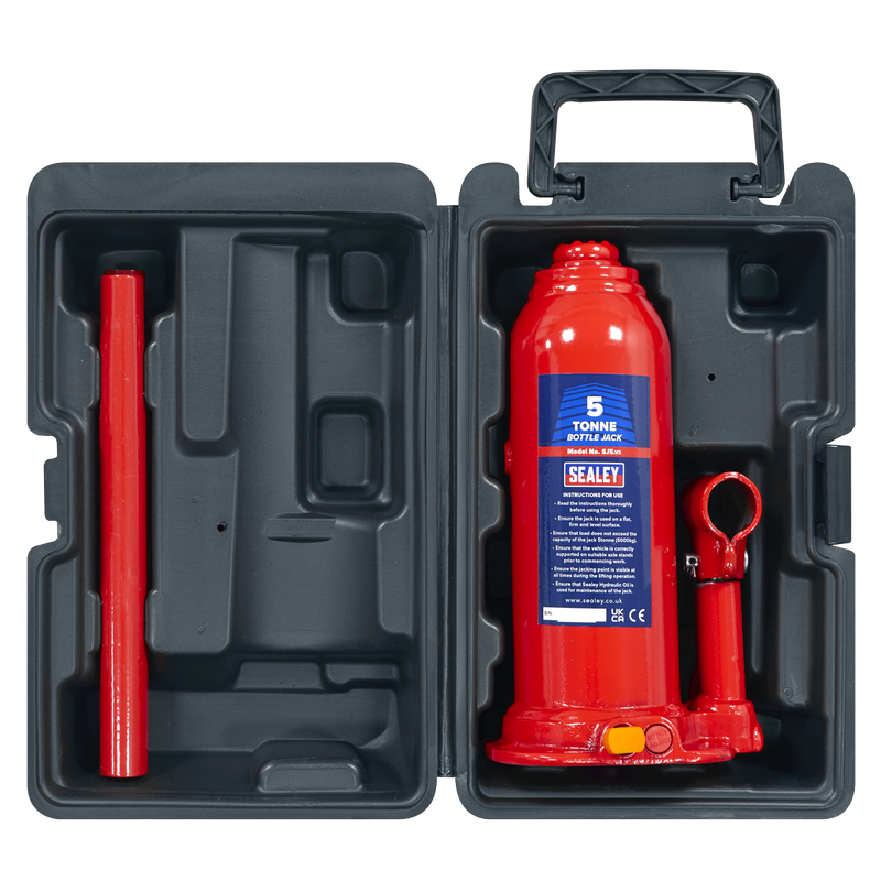 Sealey SJ5BMC Bottle Jack 5 Tonne with Storage Case - additional view 3