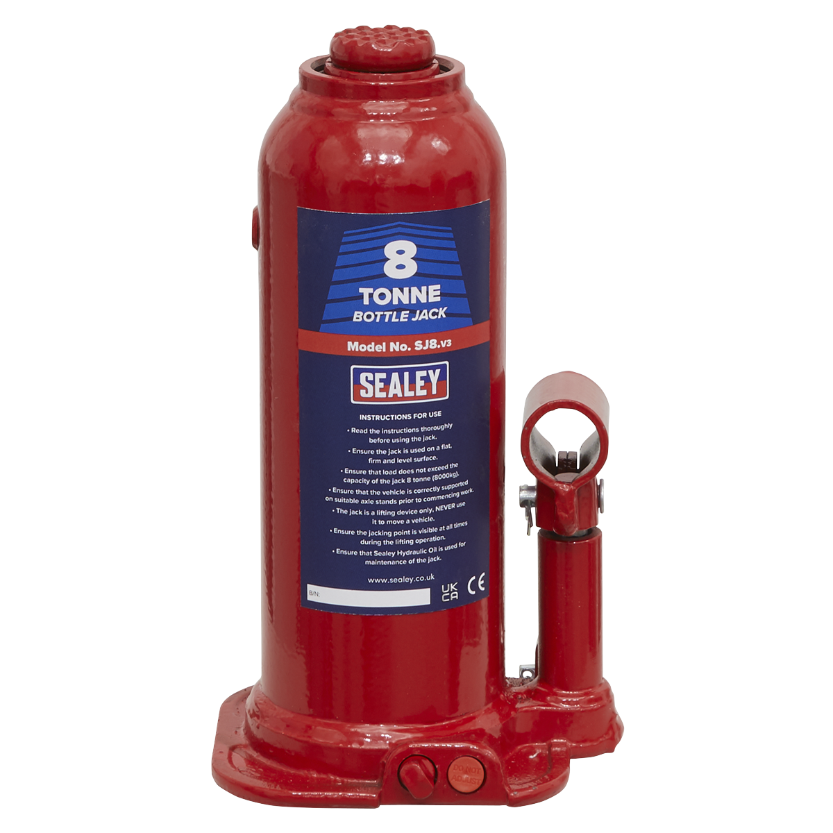 Sealey SJ8 Bottle Jack 8 Tonne - additional view 7