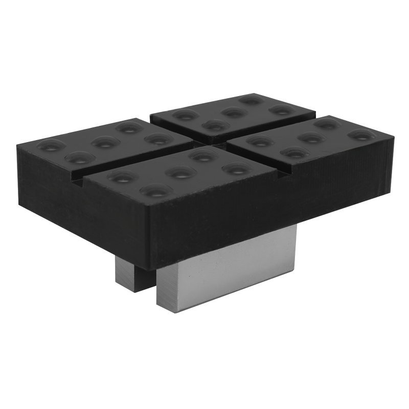Sealey SJBEX.A05 Cross Slotted Rubber Support for Viking Jacking Beams 82mm