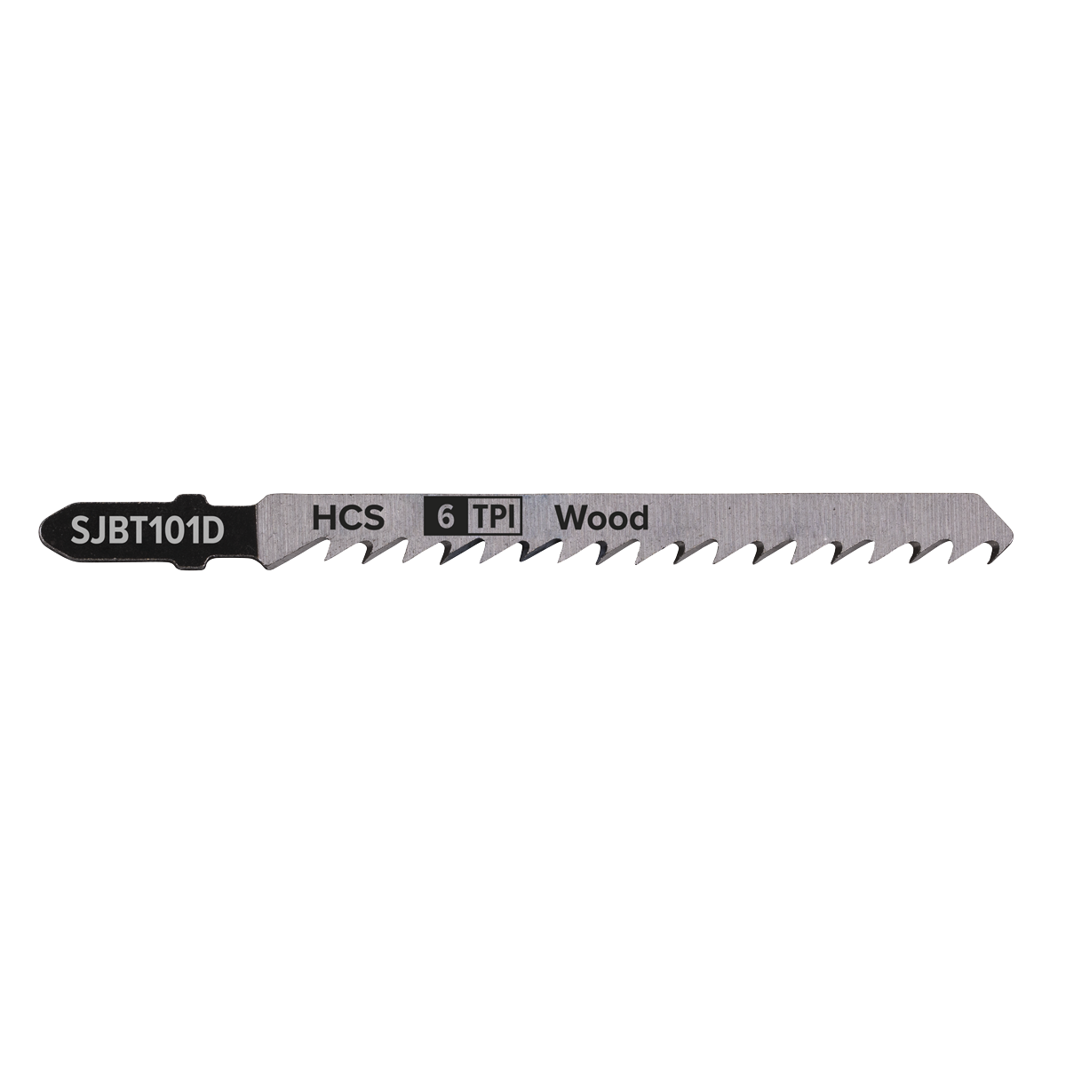 Sealey SJBT101D Jigsaw Blade for Hard Wood 100mm 6tpi - Pack of 5 - additional view 2