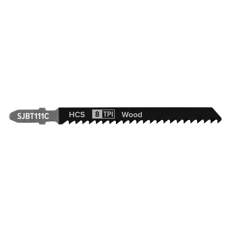 Sealey SJBT111C Jigsaw Blade for General Wood 100mm 8tpi - Pack of 5 - additional view 2