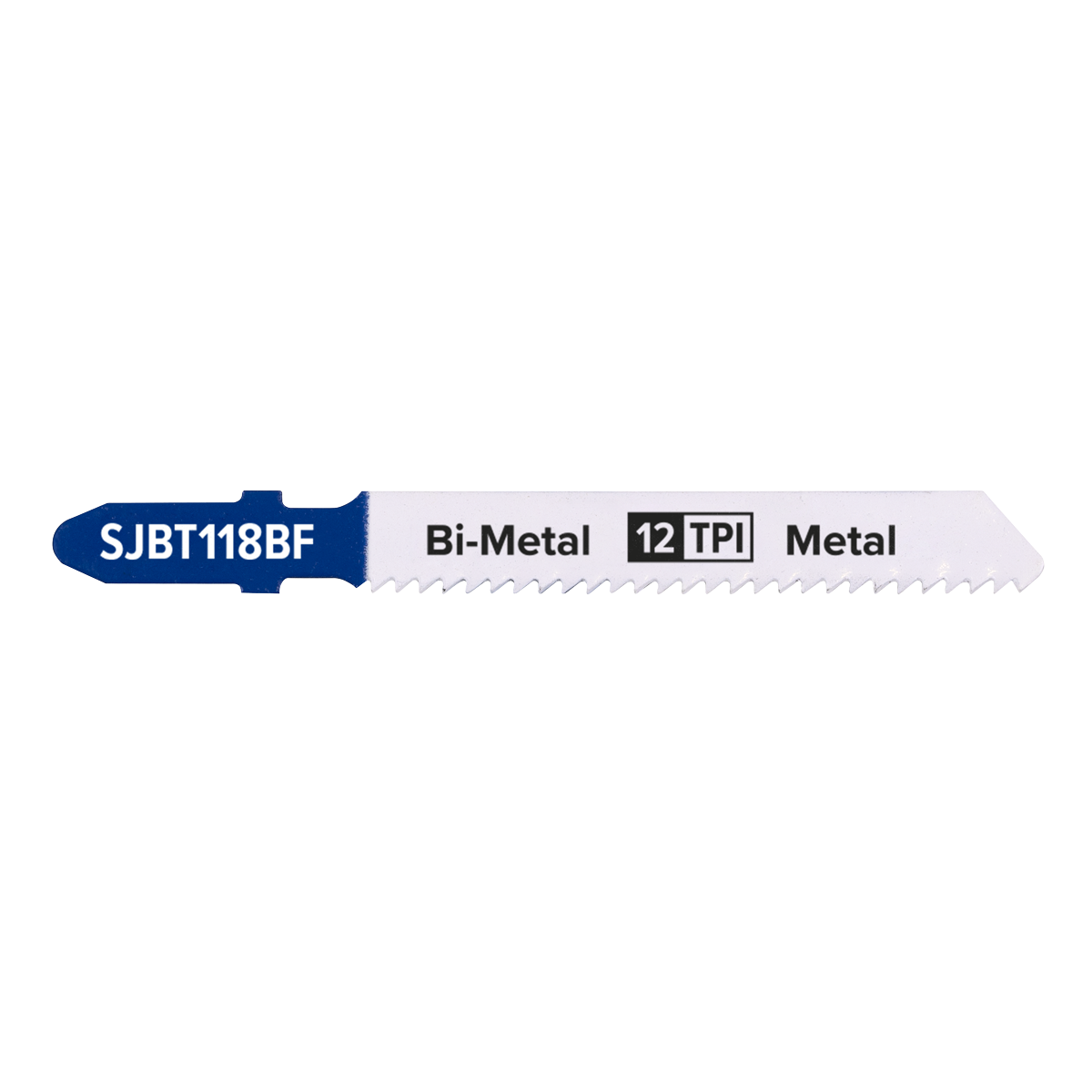 Sealey SJBT118BF Jigsaw Blade for Metal 75mm 12tpi - Pack of 5 - additional view 3