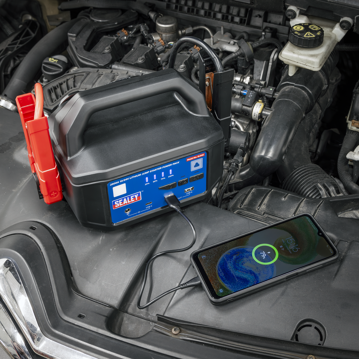 Sealey SL34S 12/24V Lithium-ion Jump Starter Power Pack 2500A - additional view 5