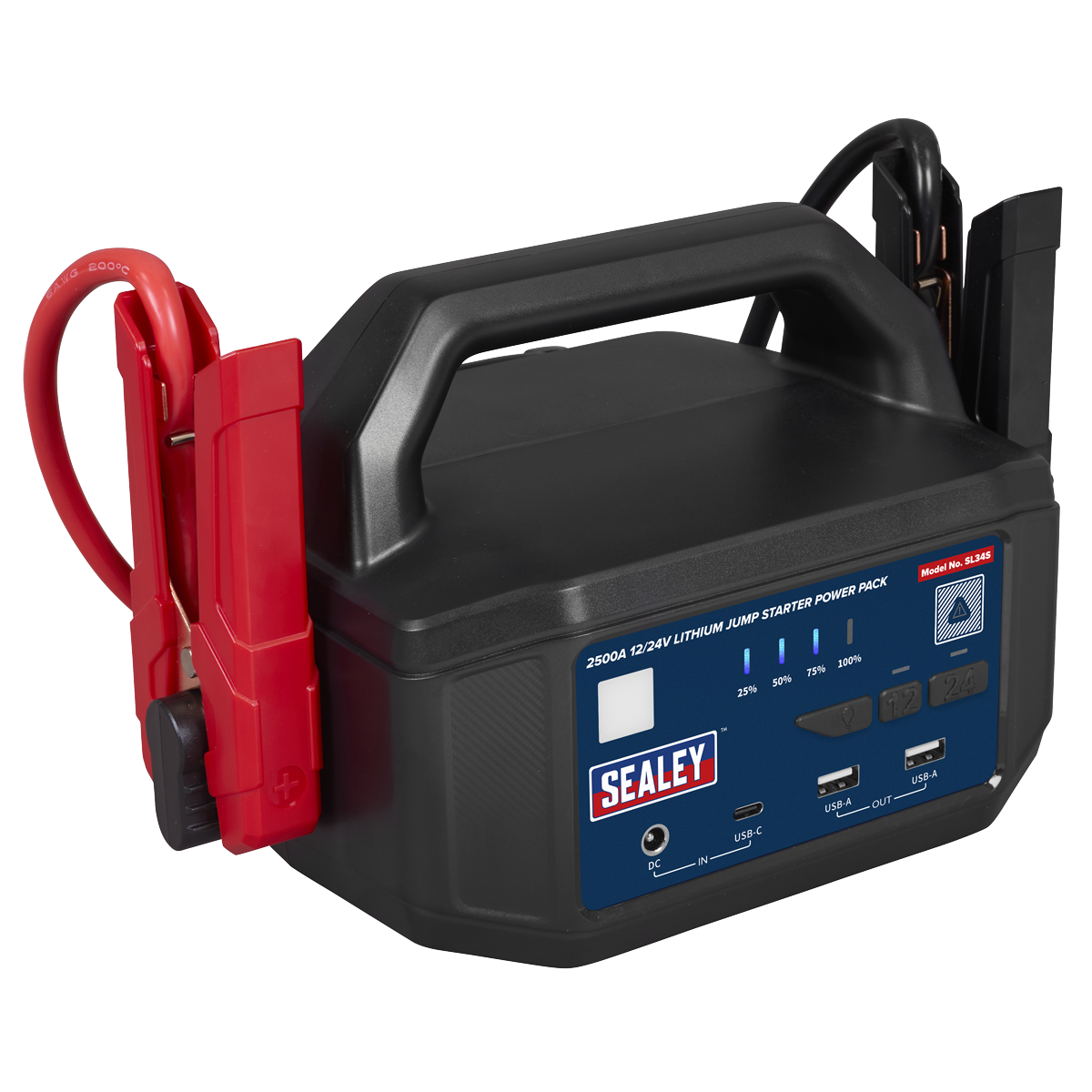 Sealey SL34S 12/24V Lithium-ion Jump Starter Power Pack 2500A