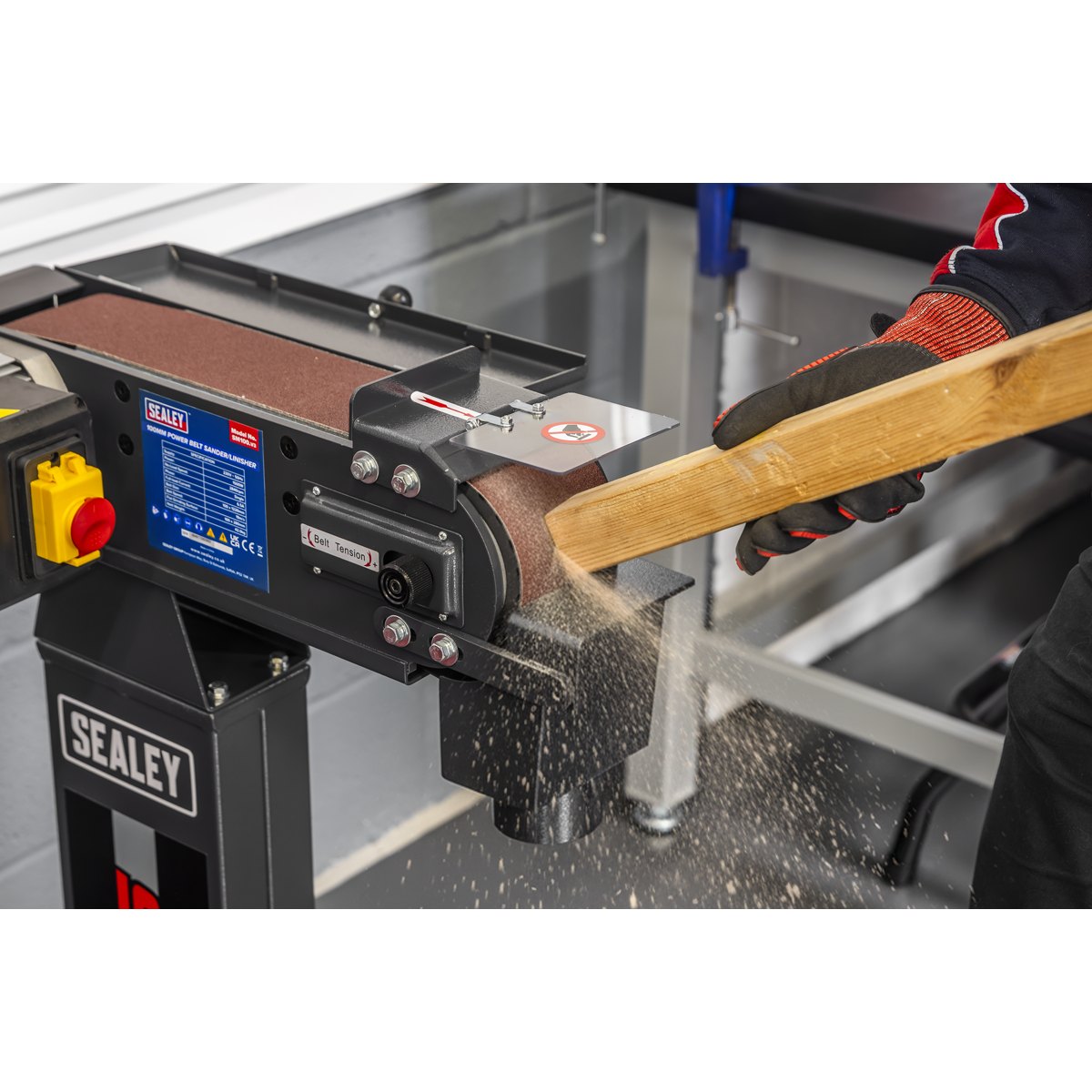 Sealey SM100 Power Belt Sander/Linisher 100 x 1220mm 1500W/230V - additional view 8