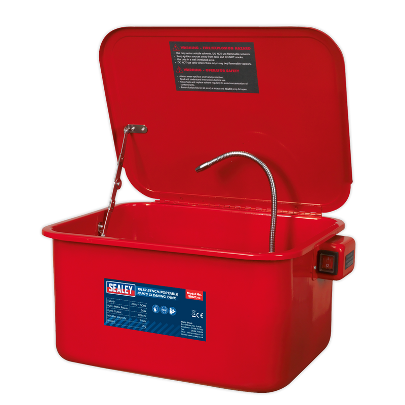 Sealey SM21 Bench/Portable Parts Washer 15L - additional view 2
