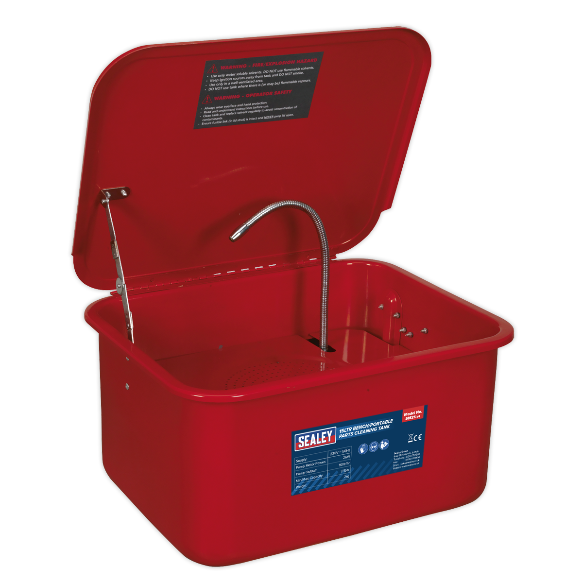 Sealey SM21 Bench/Portable Parts Washer 15L - additional view 3