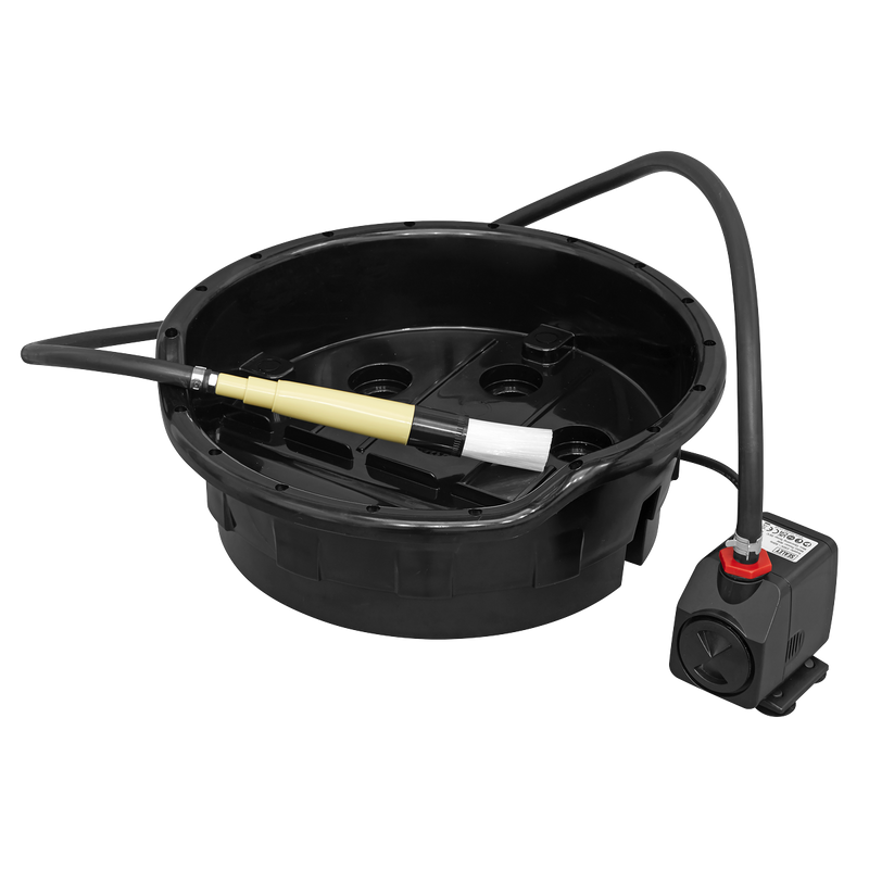 Sealey SM220 Portable Parts Washer Bucket with Brush 14L