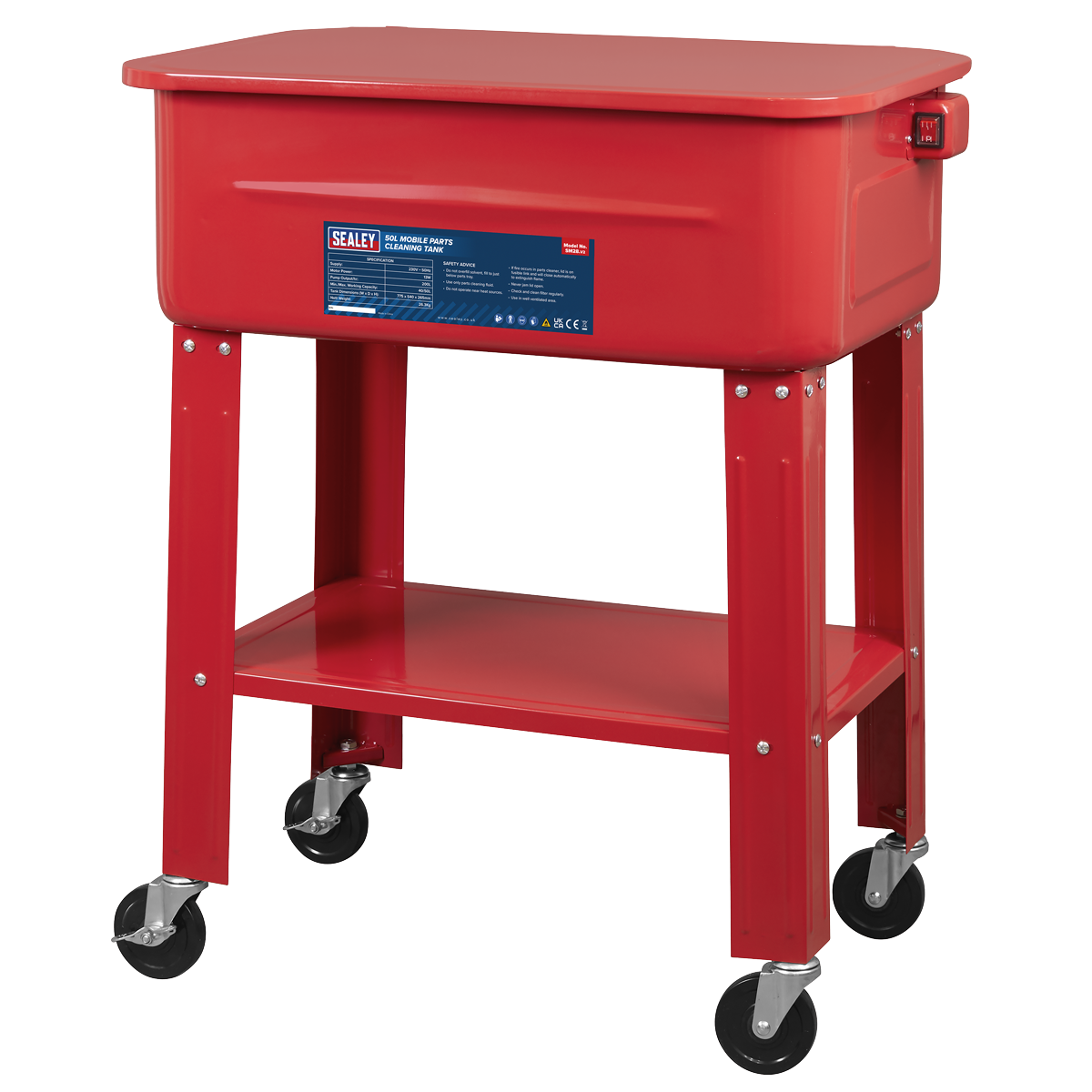 Sealey SM28 Mobile Parts Washer 50L - additional view 5