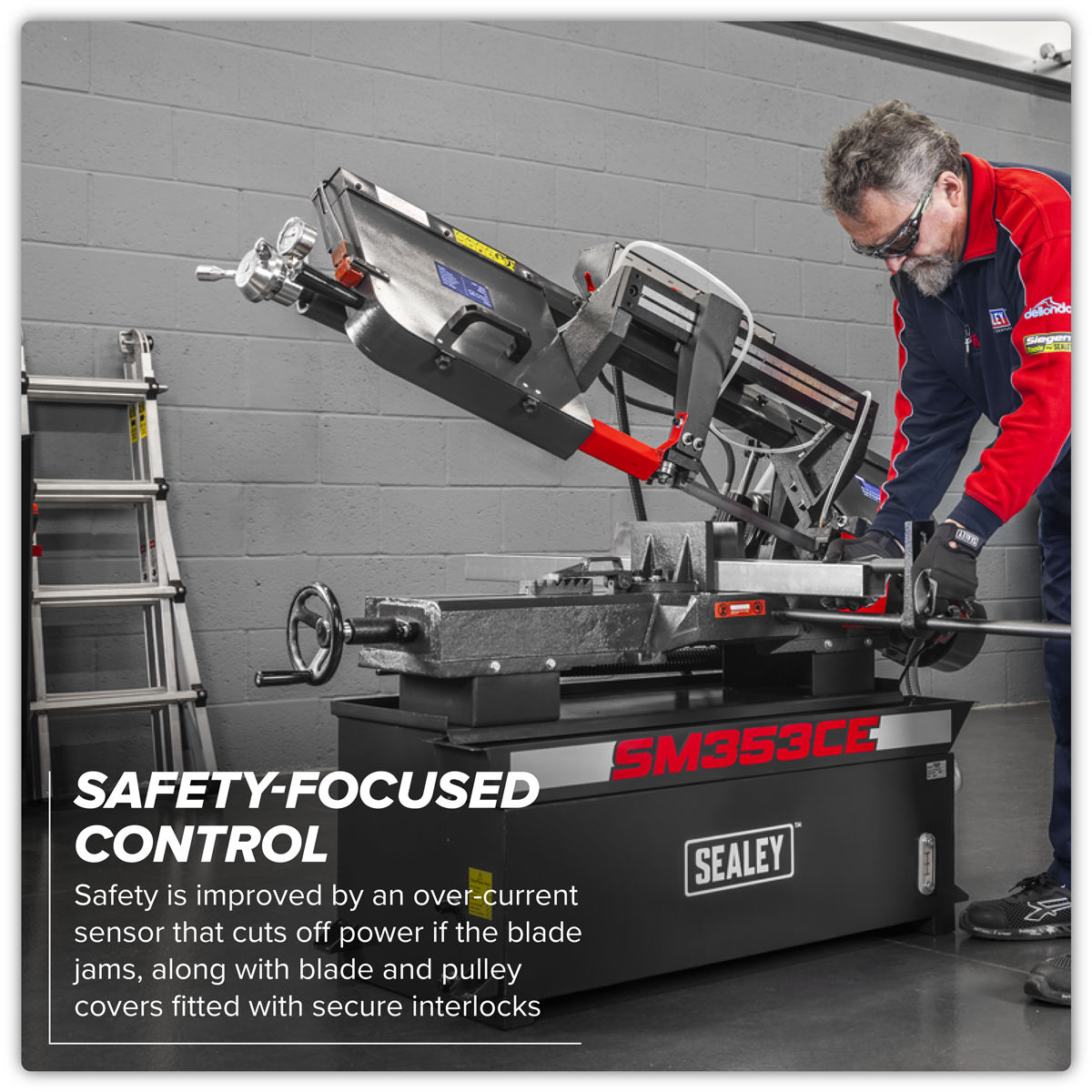 Sealey SM353CE Bandsaw 400mm Horizontal Hydraulic Arm - additional view 5