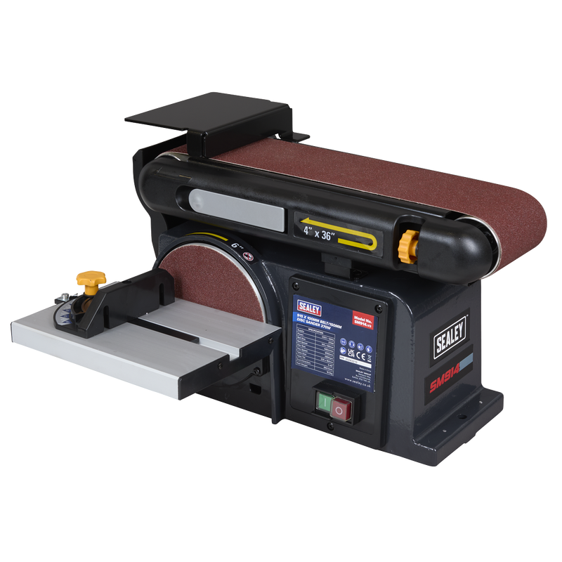 Sealey SM914 915 x 100mm Belt/150mm Disc Sander 370W/230V - additional view 2
