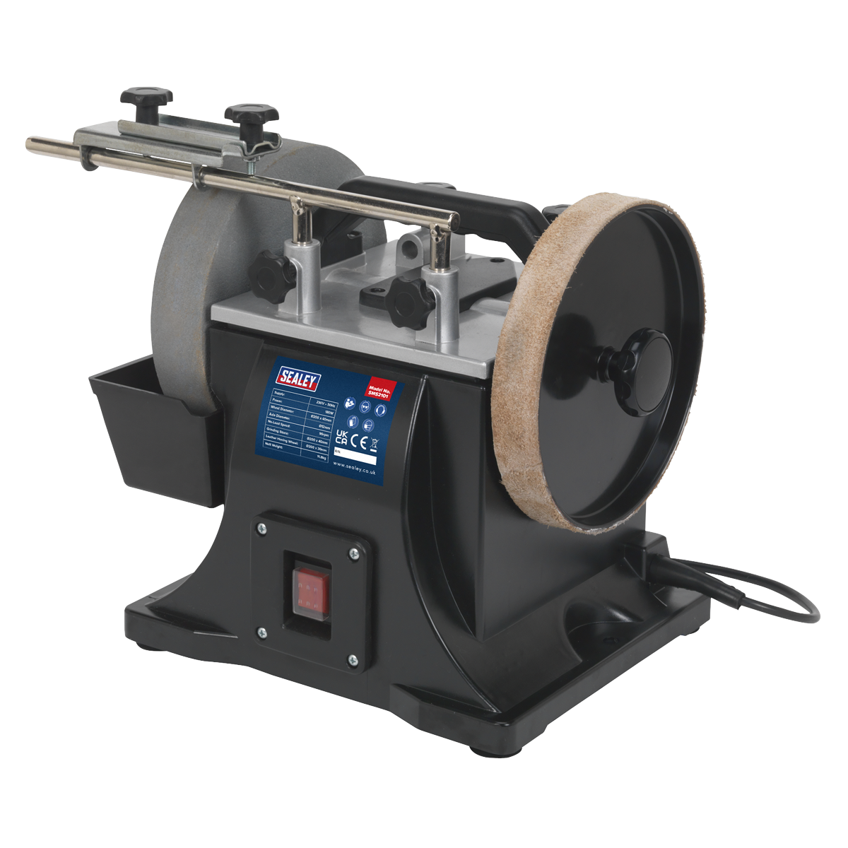 Sealey SMS2101 200mm Sharpener with Honing Wheel 180W - additional view 2