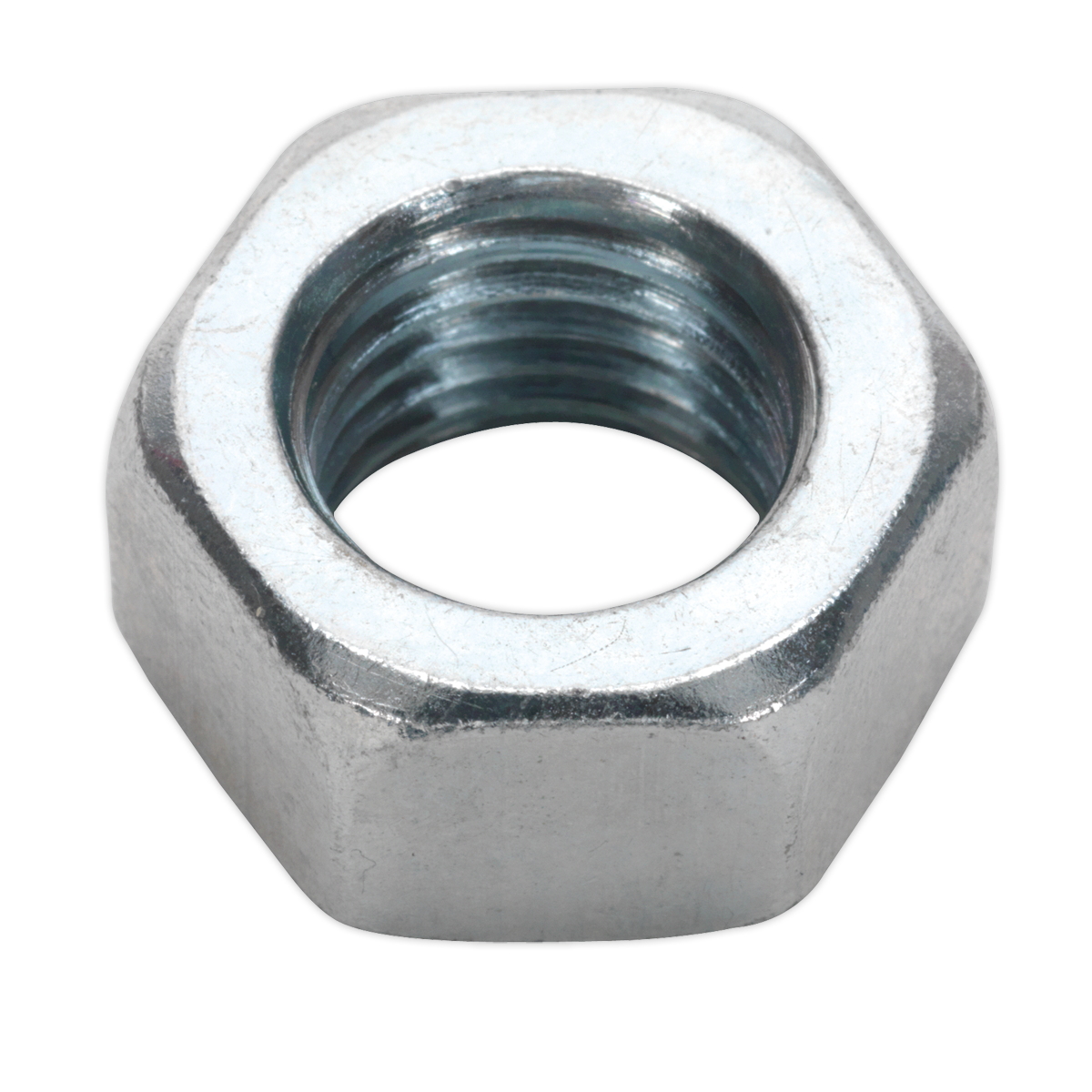 Sealey SN16 Zinc Plated Steel Nut M16, DIN 934 - Pack of 25