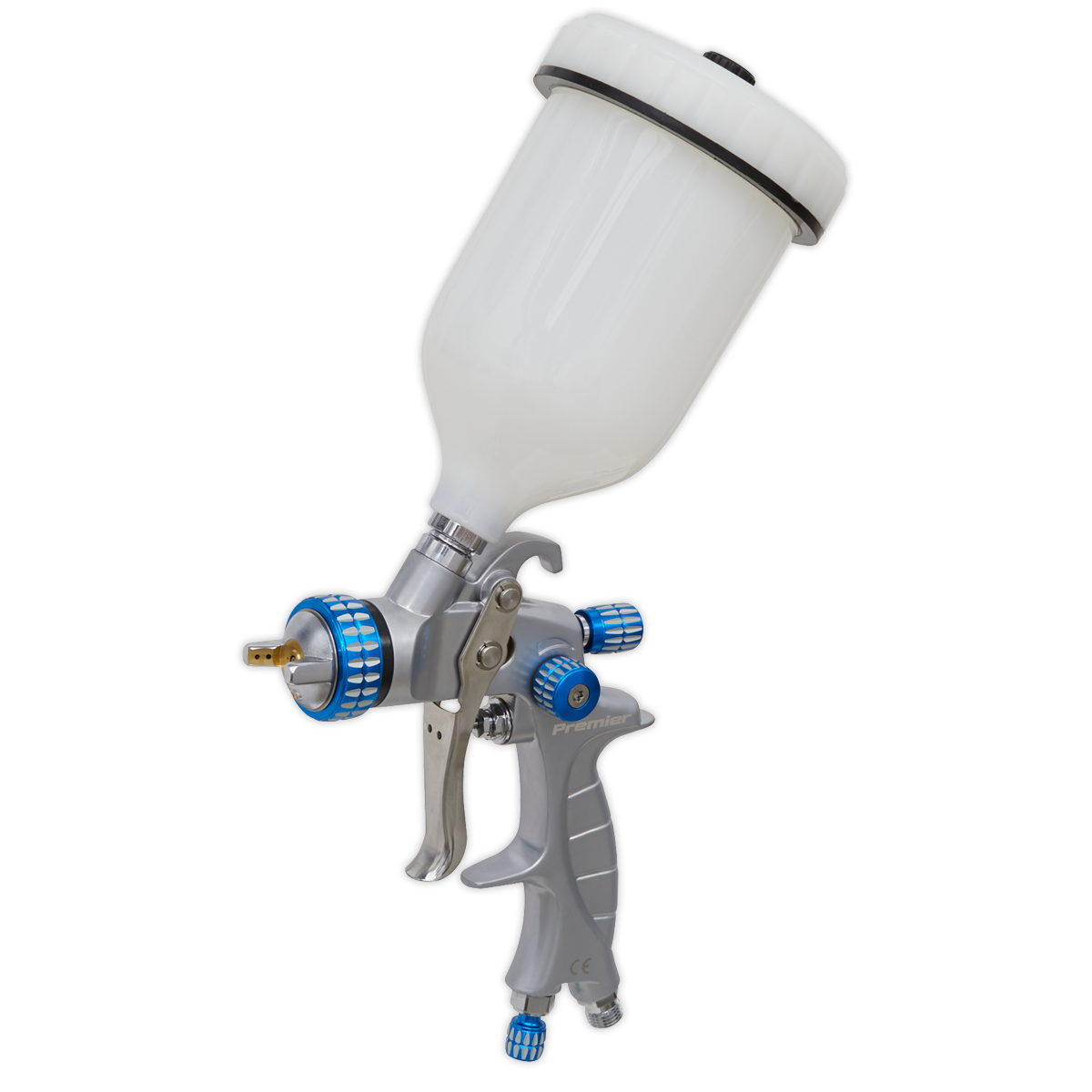 Sealey SP01 Premier Professional SP Gravity Feed Spray Gun 1.4mm Set-Up