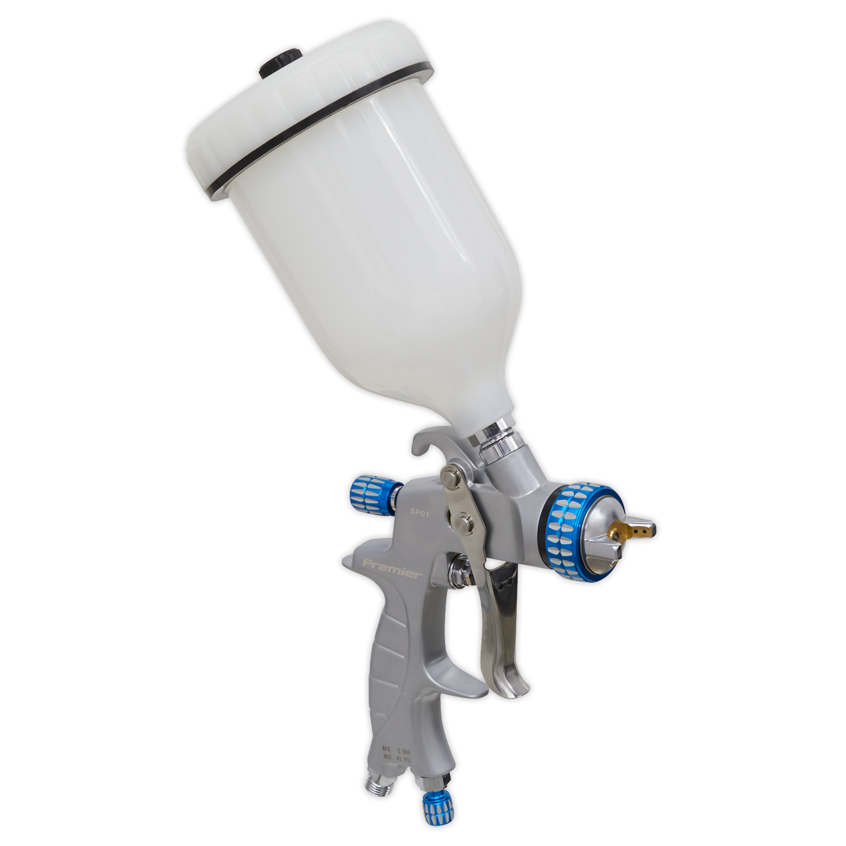 Sealey SP01 Premier Professional SP Gravity Feed Spray Gun 1.4mm Set-Up - additional view 2
