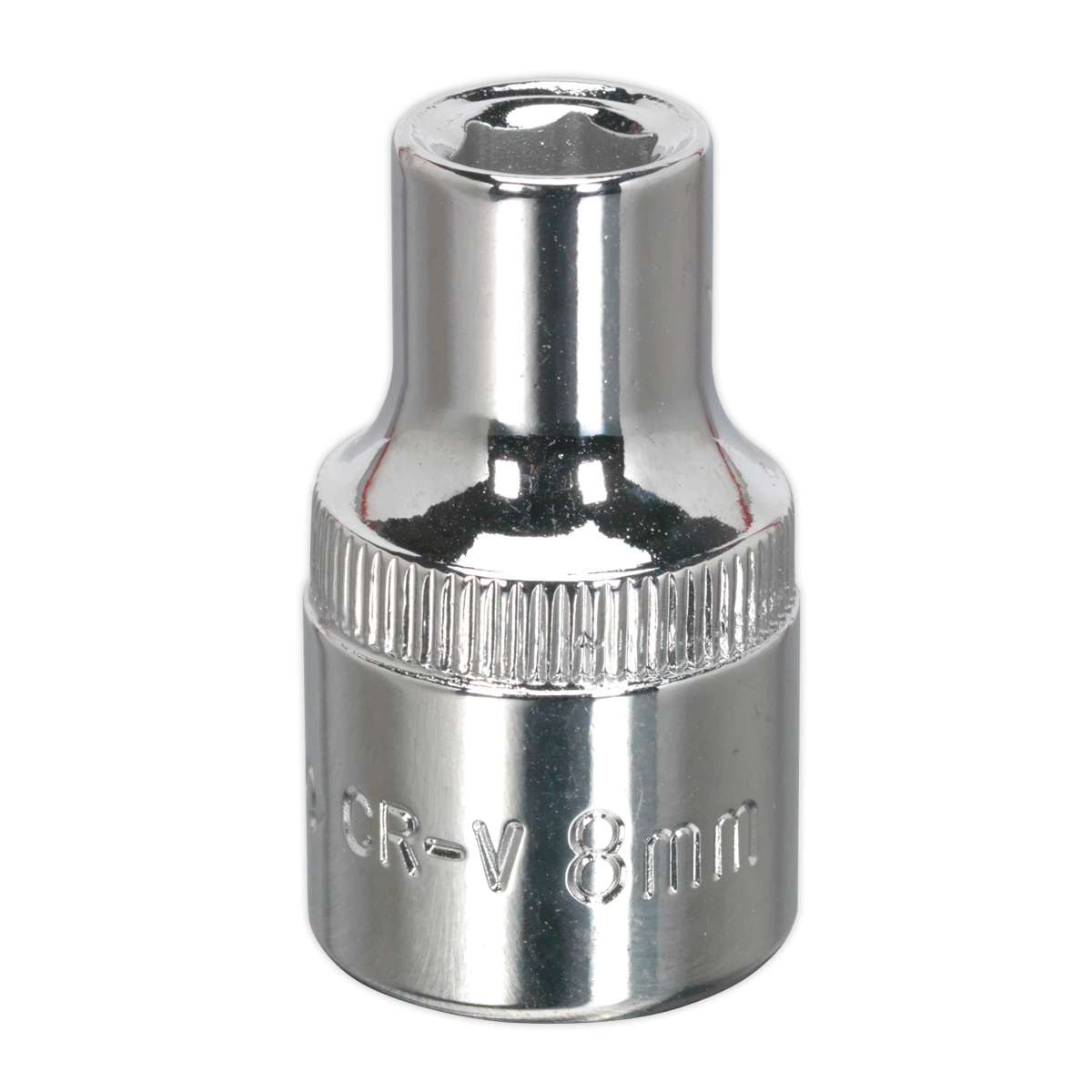 Sealey SP1208 Premier Fully Polished Socket 1/2"Sq Drive 8mm
