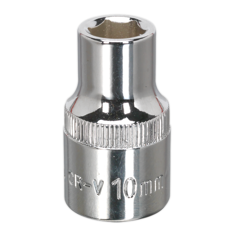 Sealey SP1210 Premier Fully Polished Socket 1/2"Sq Drive 10mm