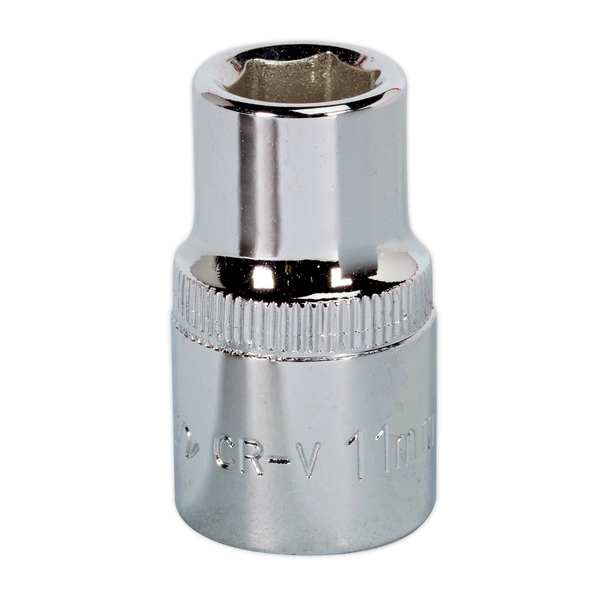 Sealey SP1211 Premier Fully Polished Socket 1/2"Sq Drive 11mm