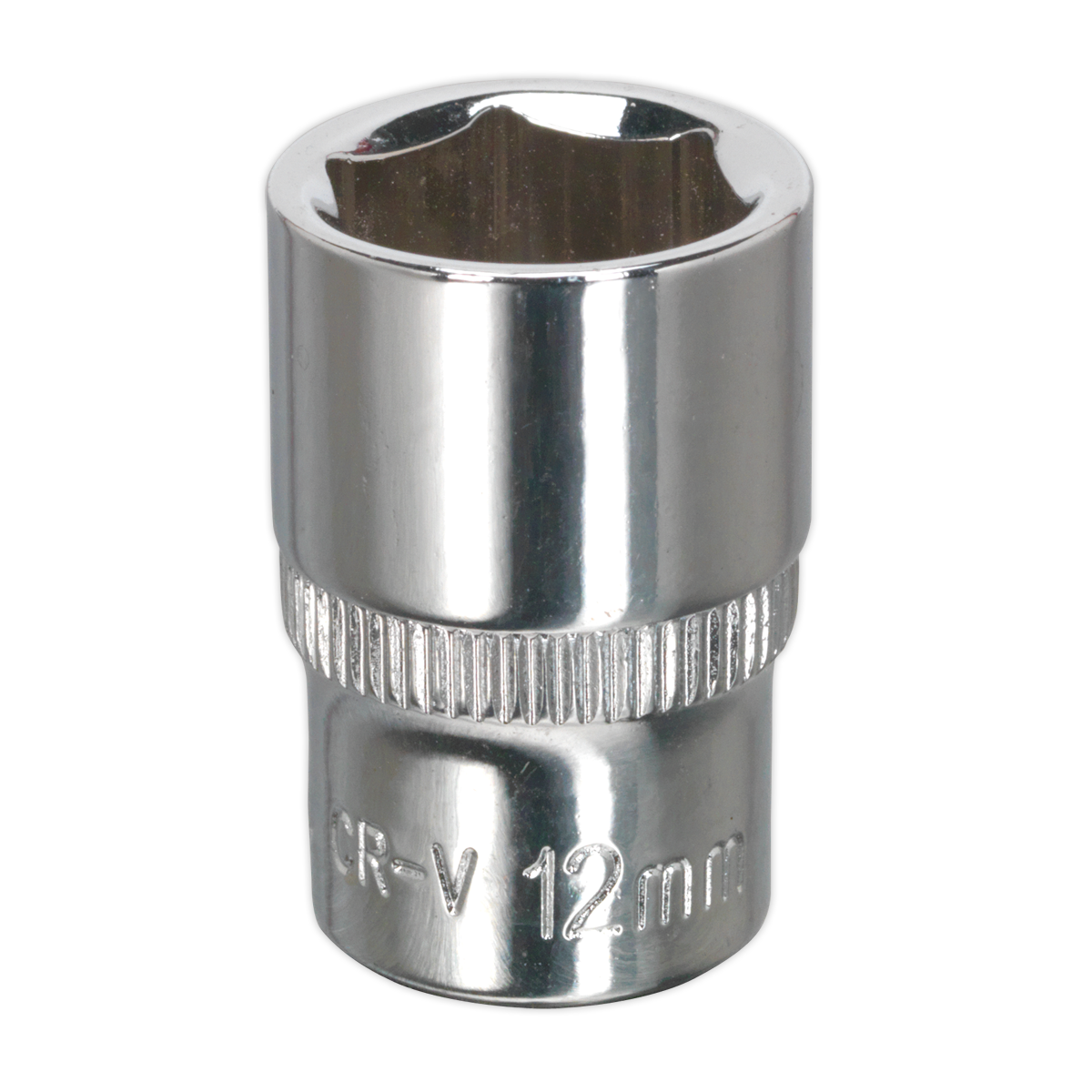 Sealey SP1412 Premier Fully Polished Socket 1/4"Sq Drive 12mm