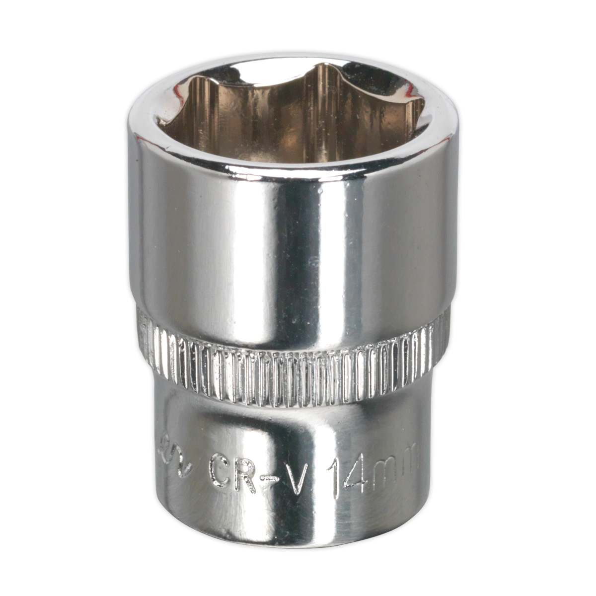 Sealey SP1414 Premier Fully Polished Socket 1/4"Sq Drive 14mm