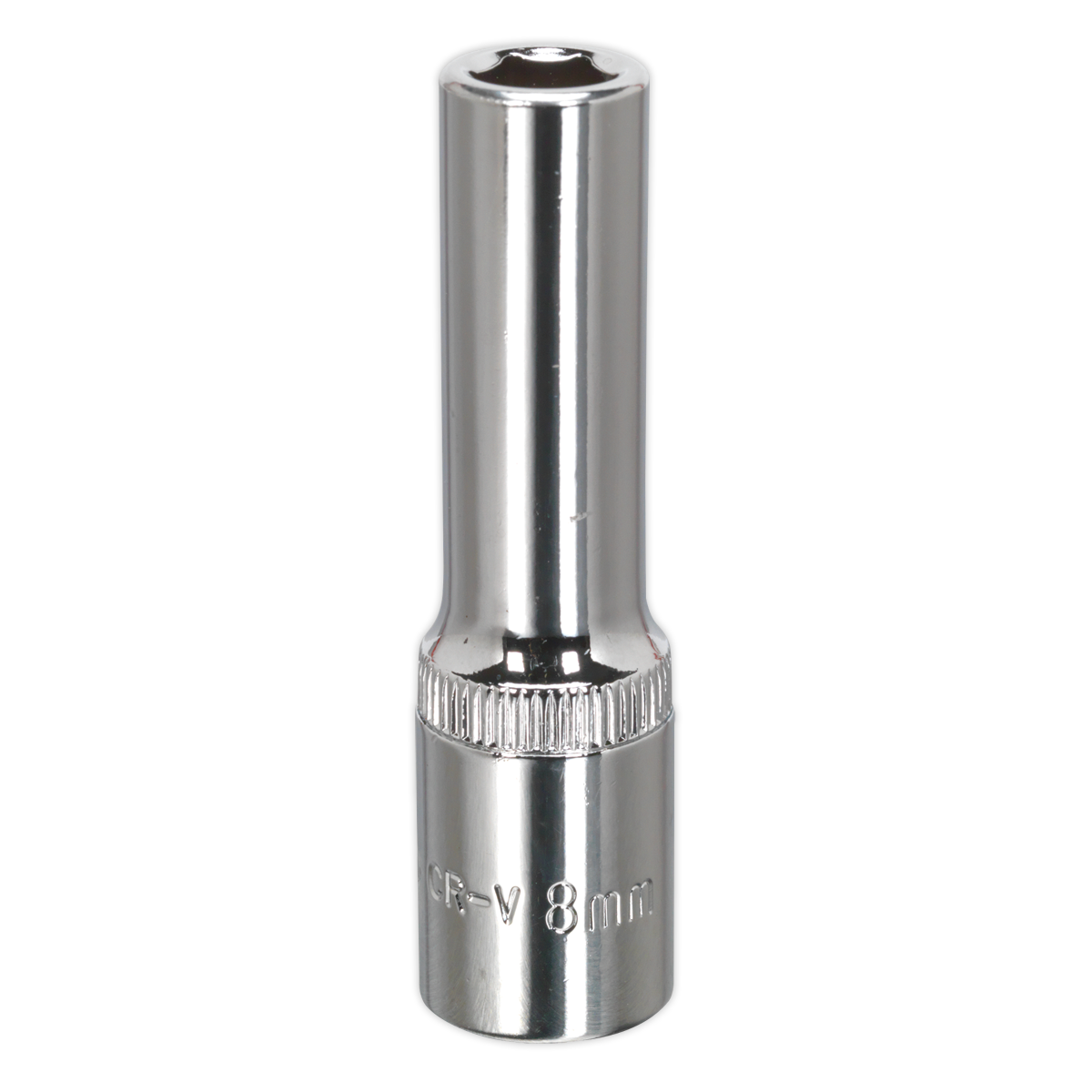 Sealey SP3808D Premier Fully Polished Deep Socket 3/8"Sq Drive 8mm