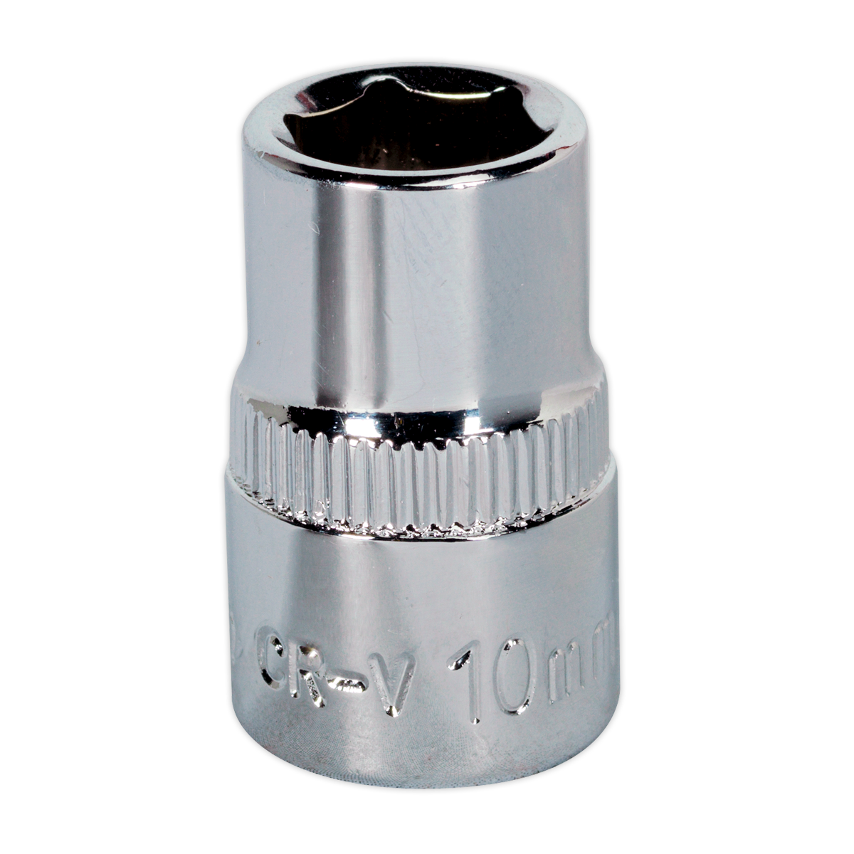 Sealey SP3810 Premier Fully Polished Socket 3/8"Sq Drive 10mm