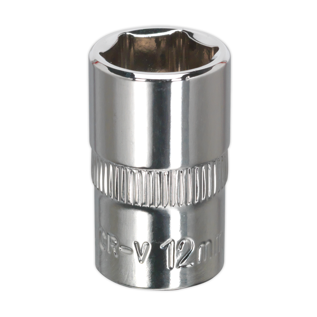 Sealey SP3812 Premier Fully Polished Socket 3/8"Sq Drive 12mm