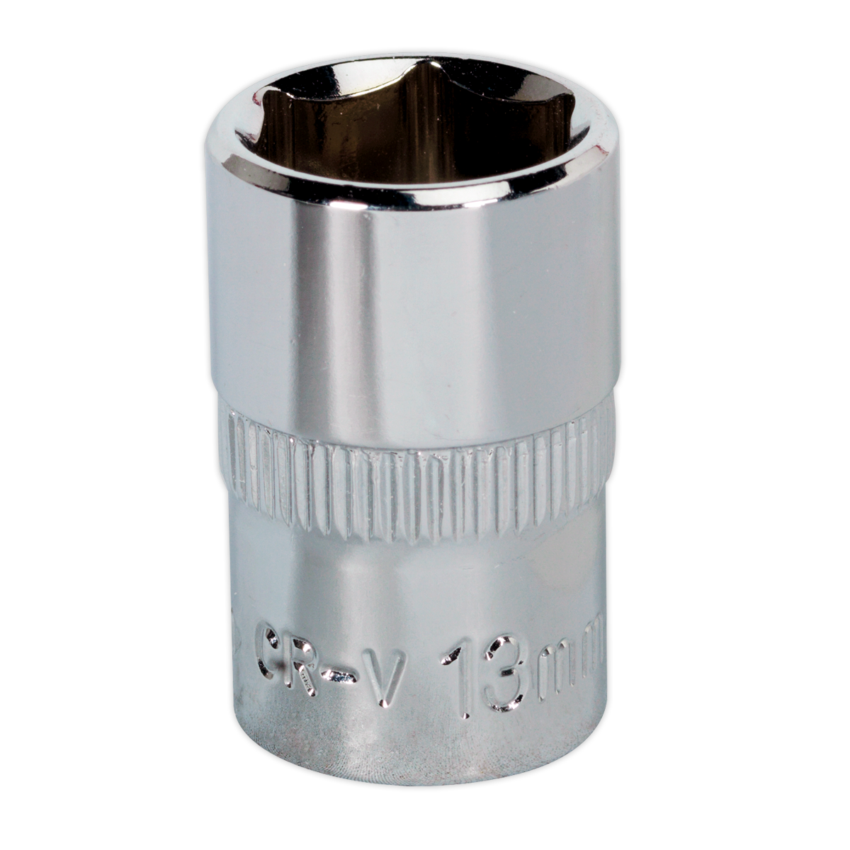 Sealey SP3813 Premier Fully Polished Socket 3/8"Sq Drive 13mm