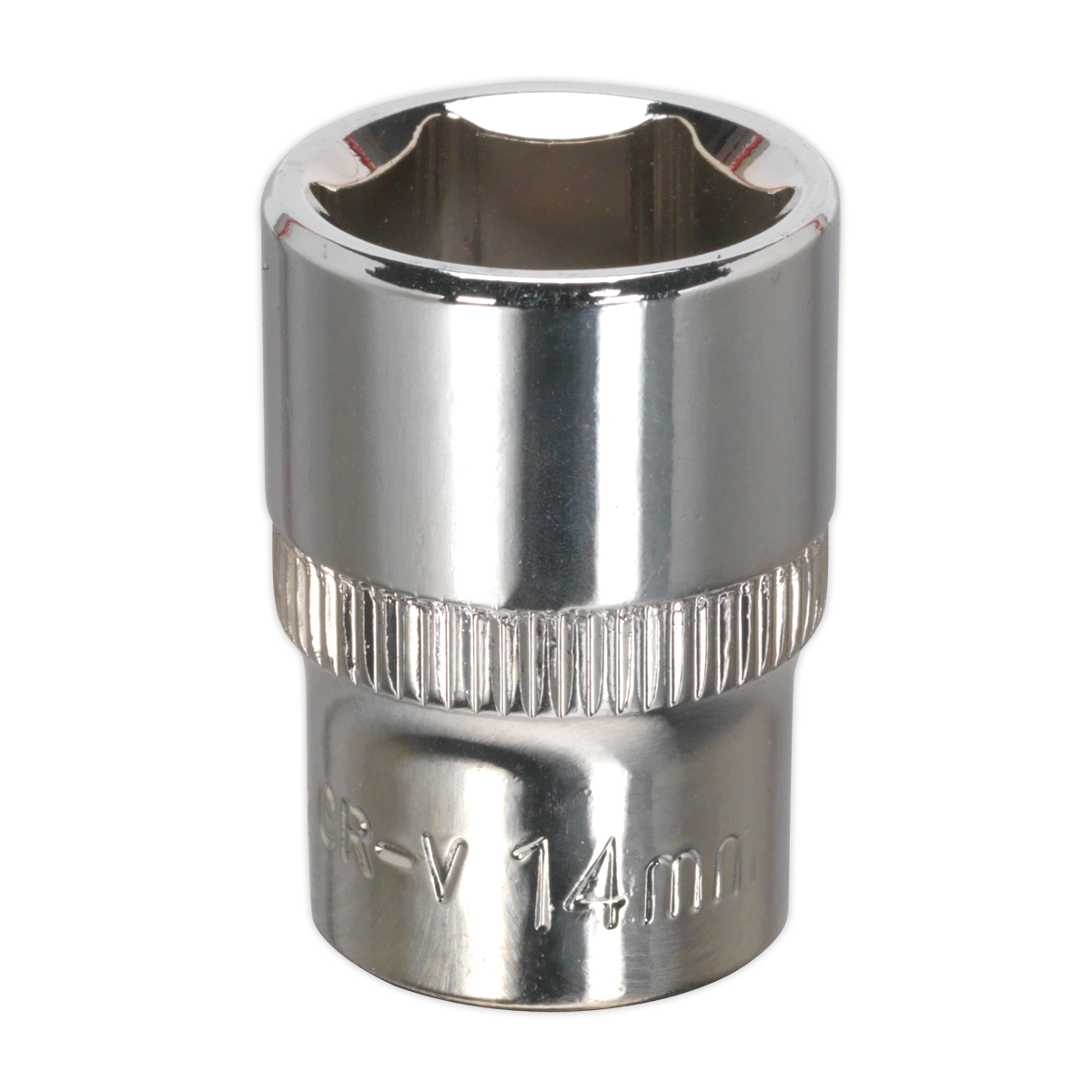 Sealey SP3814 Premier Fully Polished Socket 3/8"Sq Drive 14mm