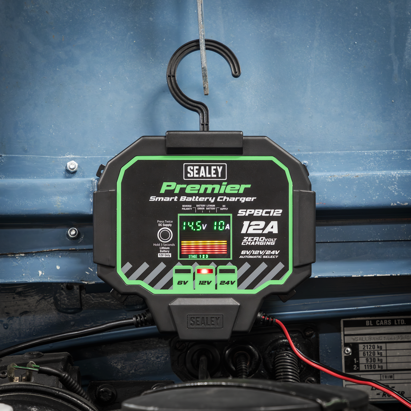 Sealey SPBC12 Premier Fully Automatic Battery Charger & Maintainer 12A - additional view 8