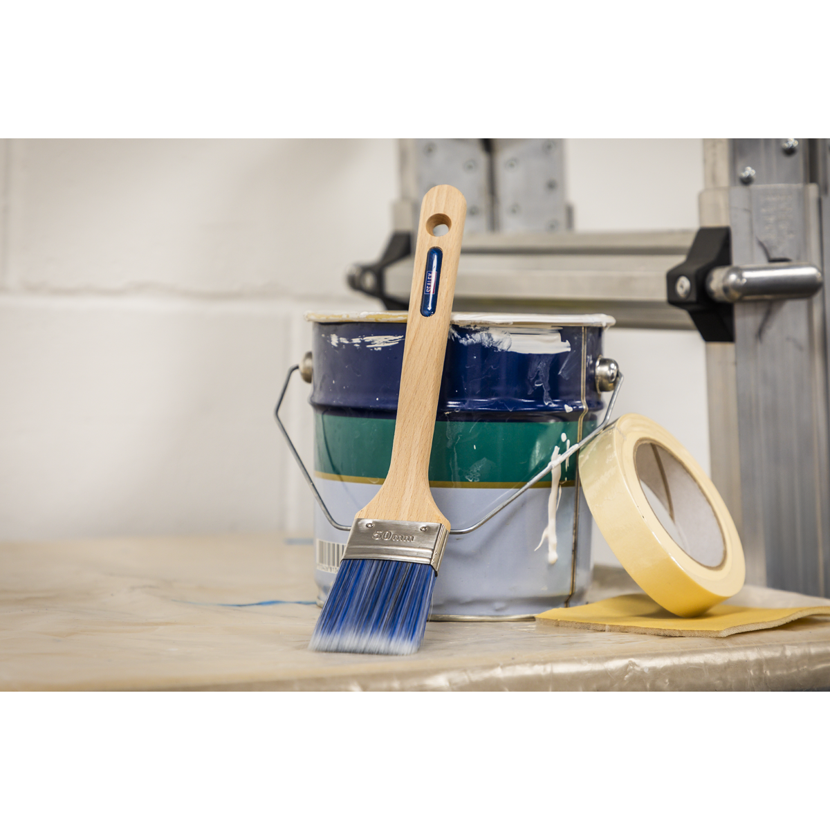 Sealey SPBR50 Wooden Handle Radiator Paint Brush 50mm - additional view 5
