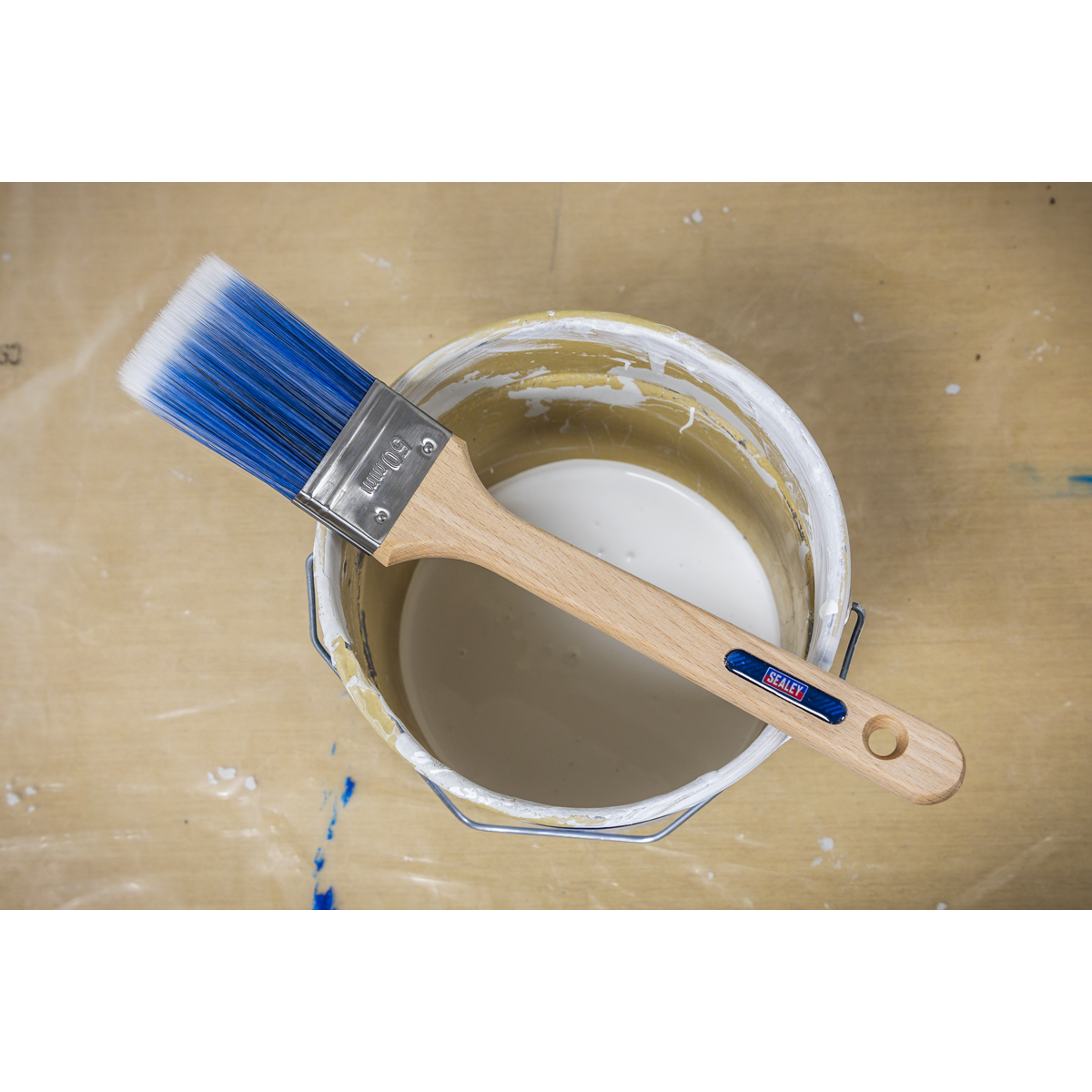 Sealey SPBR50 Wooden Handle Radiator Paint Brush 50mm - additional view 6